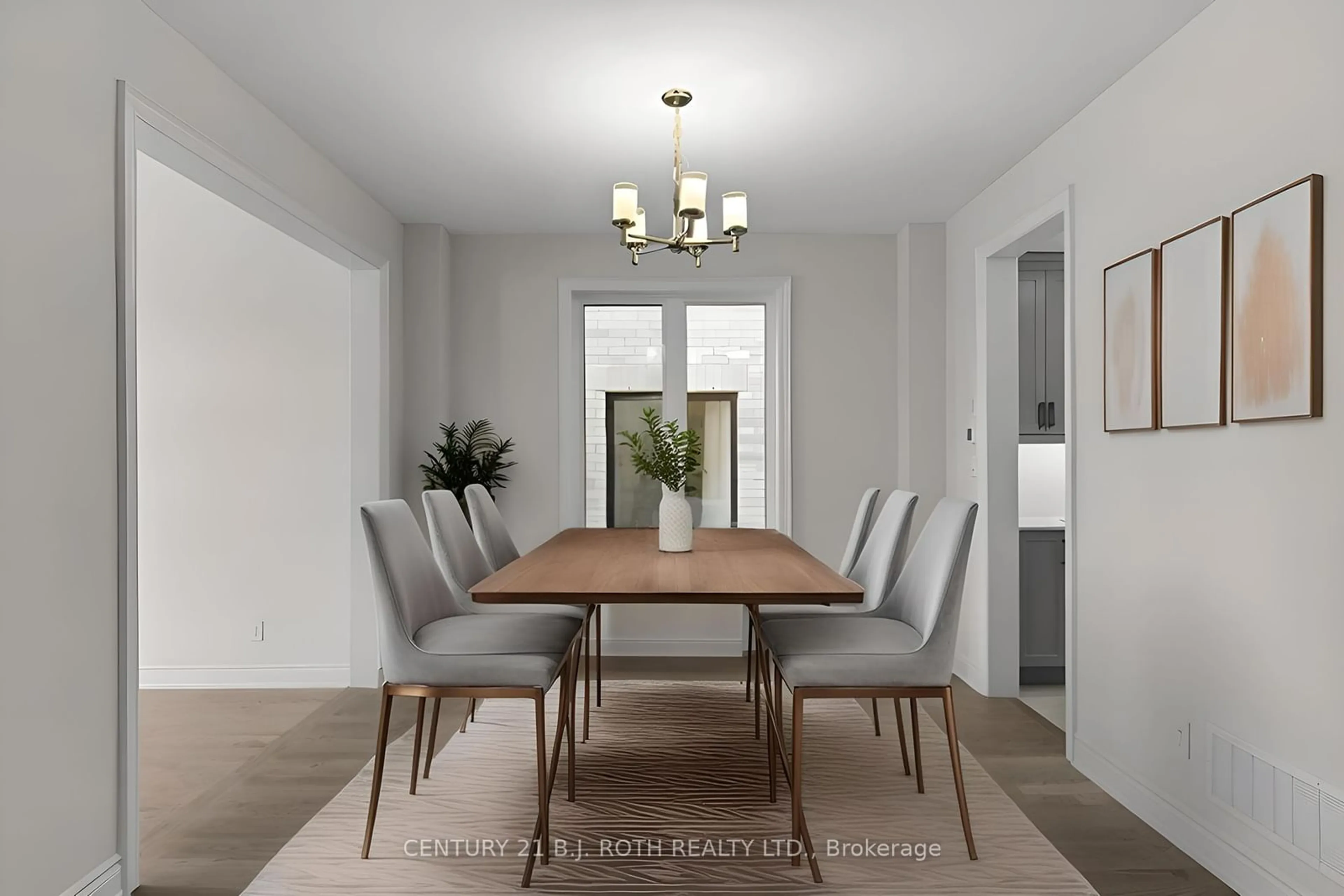 Dining room, wood floors for 109 BEARBERRY Rd, Springwater Ontario L0L 1Y3