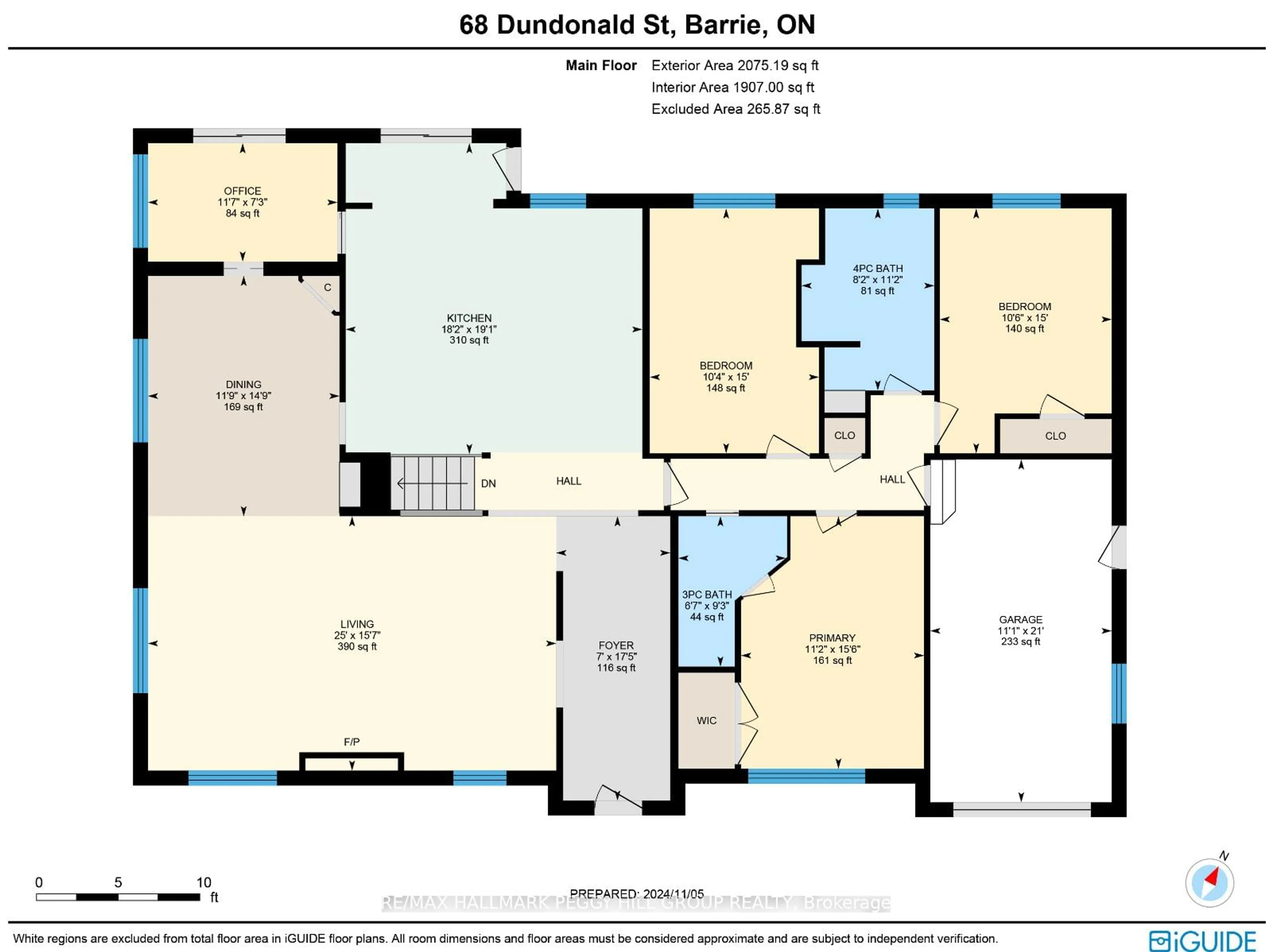 Floor plan for 68 Dundonald St, Barrie Ontario L4M 3T3