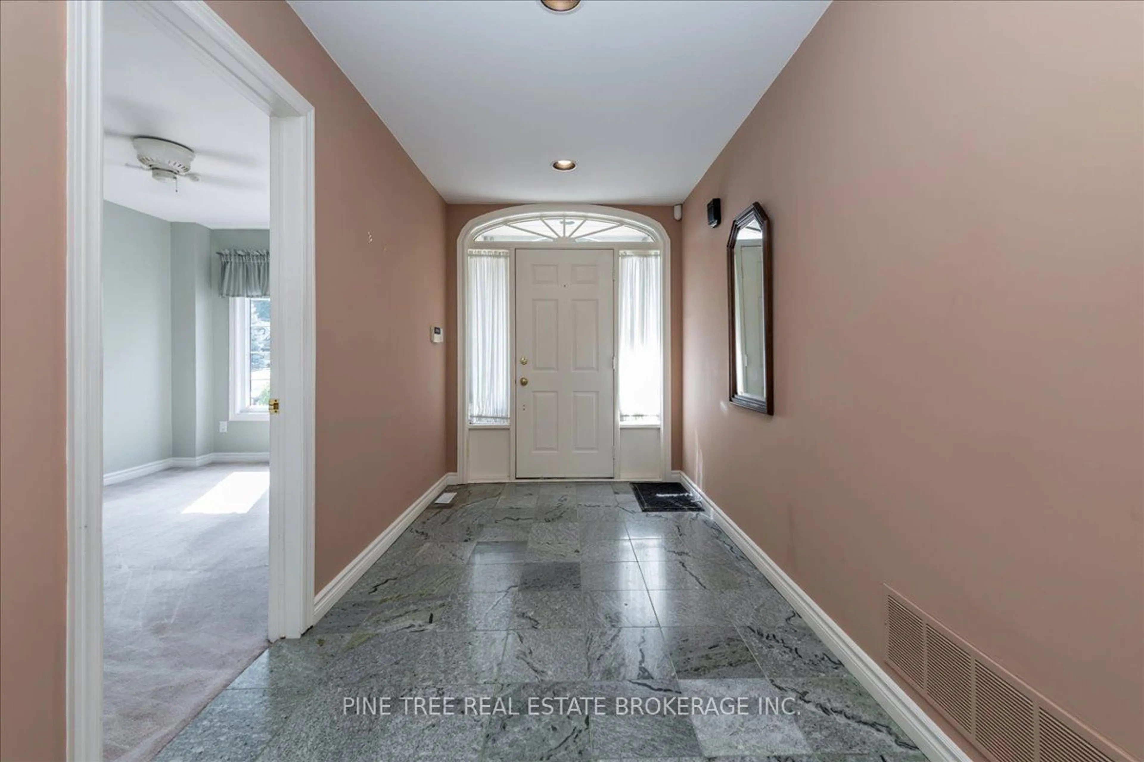 Indoor foyer, cement floor for 57 Lake Ave, Ramara Ontario L0K 1B0