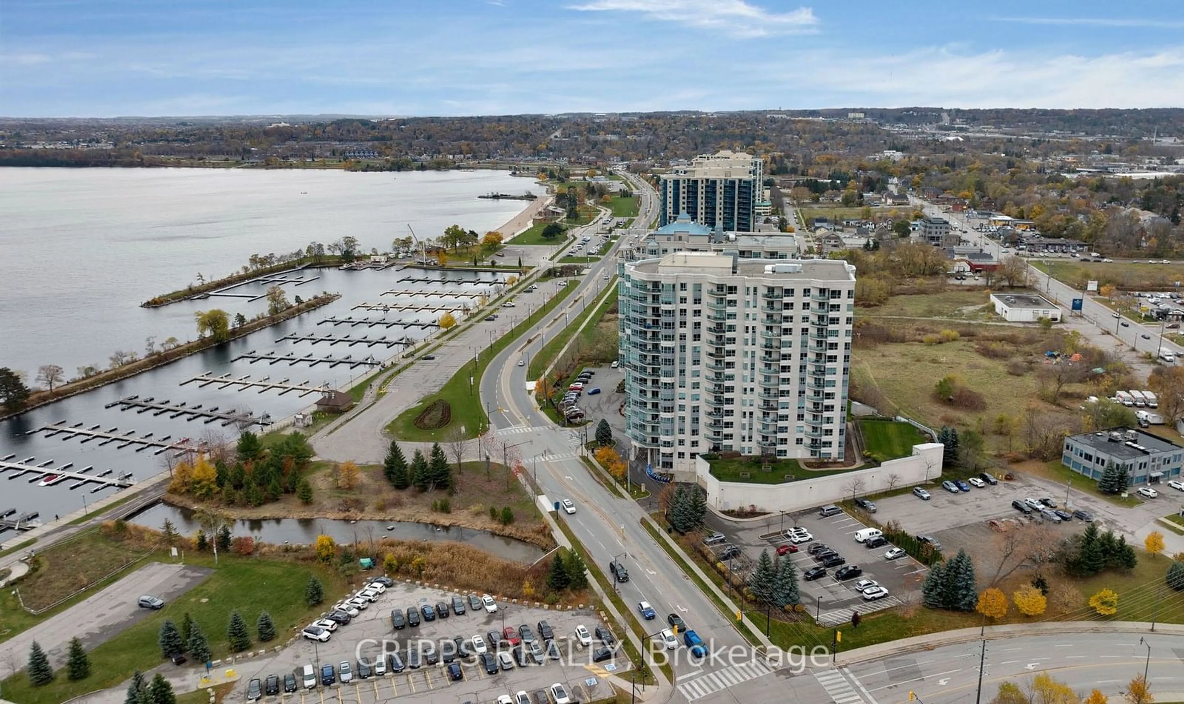 A pic from exterior of the house or condo, lake for 6 Toronto St #508, Barrie Ontario L4N 9R2