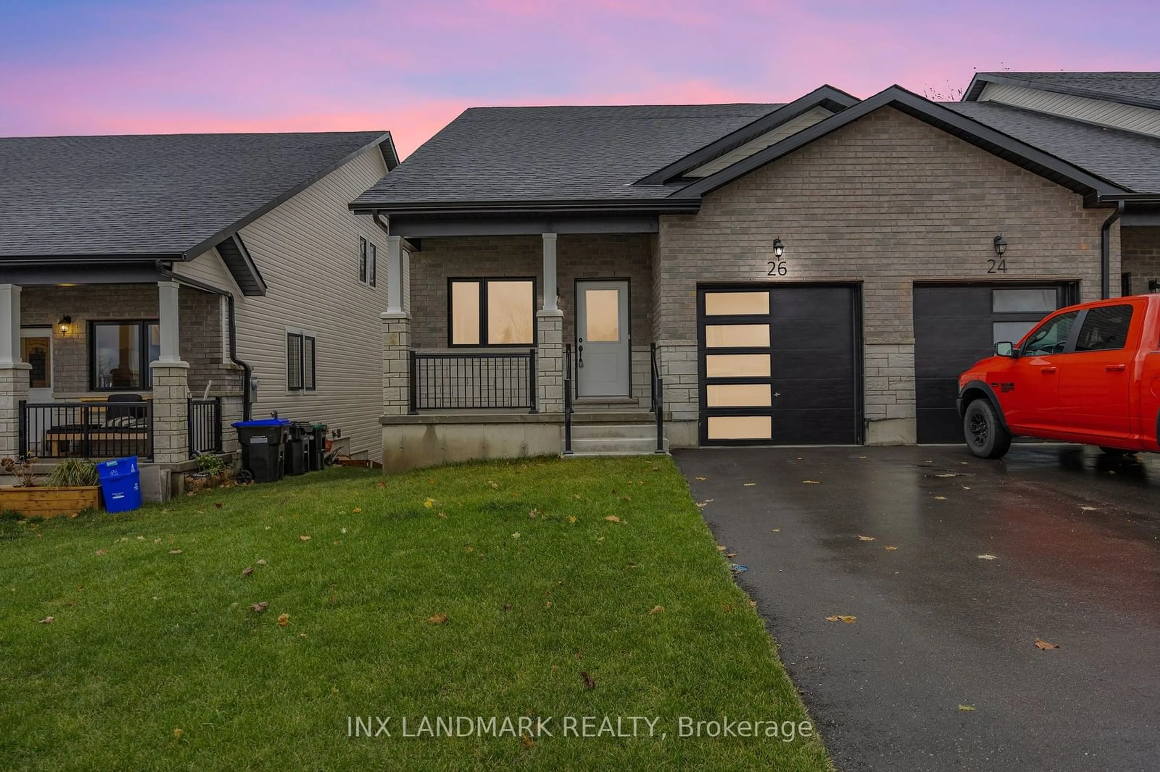 Frontside or backside of a home, the street view for 26 Lahey Cres, Penetanguishene Ontario L9M 0W1