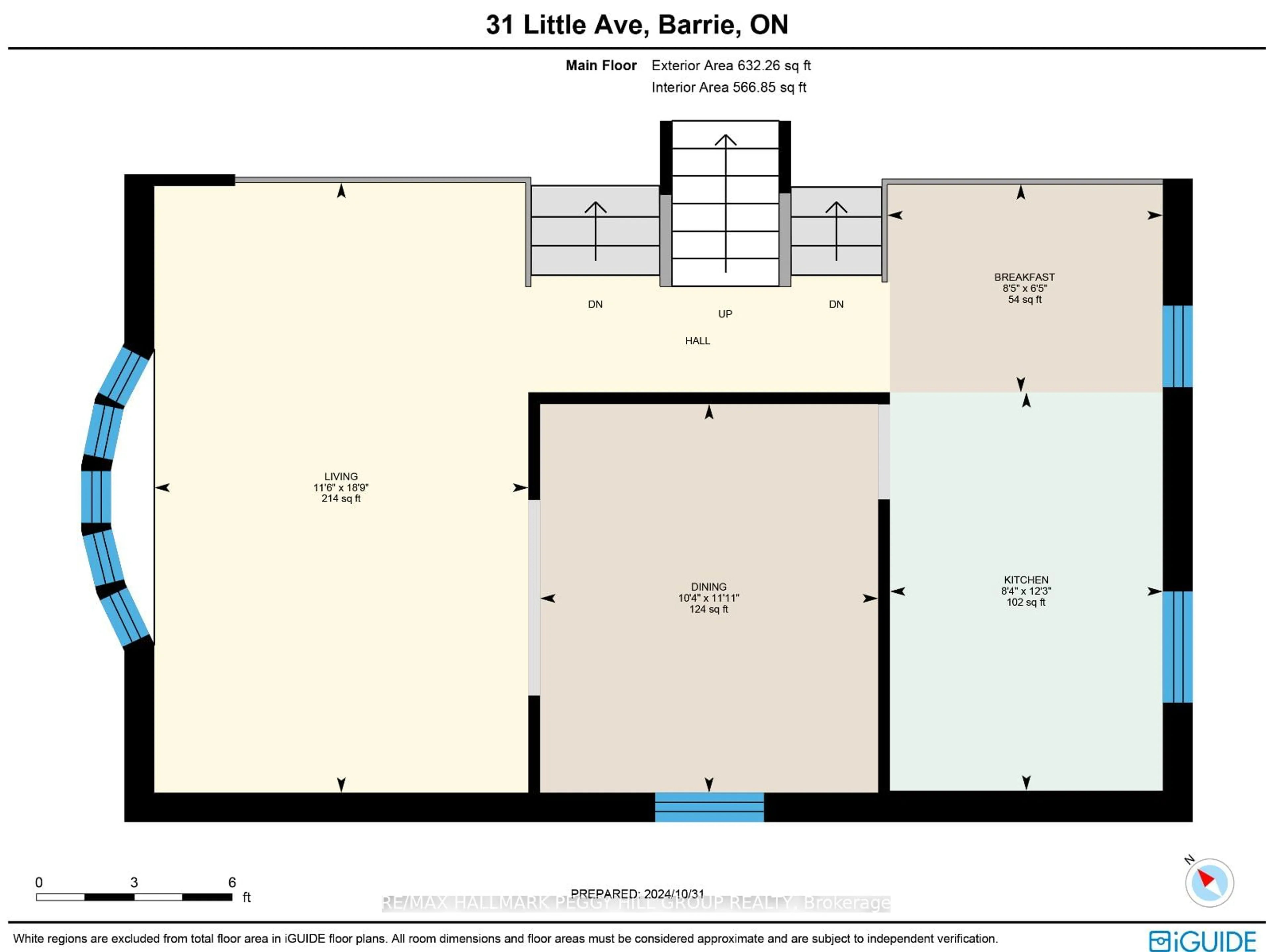 Floor plan for 31 Little Ave, Barrie Ontario L4N 2Z4