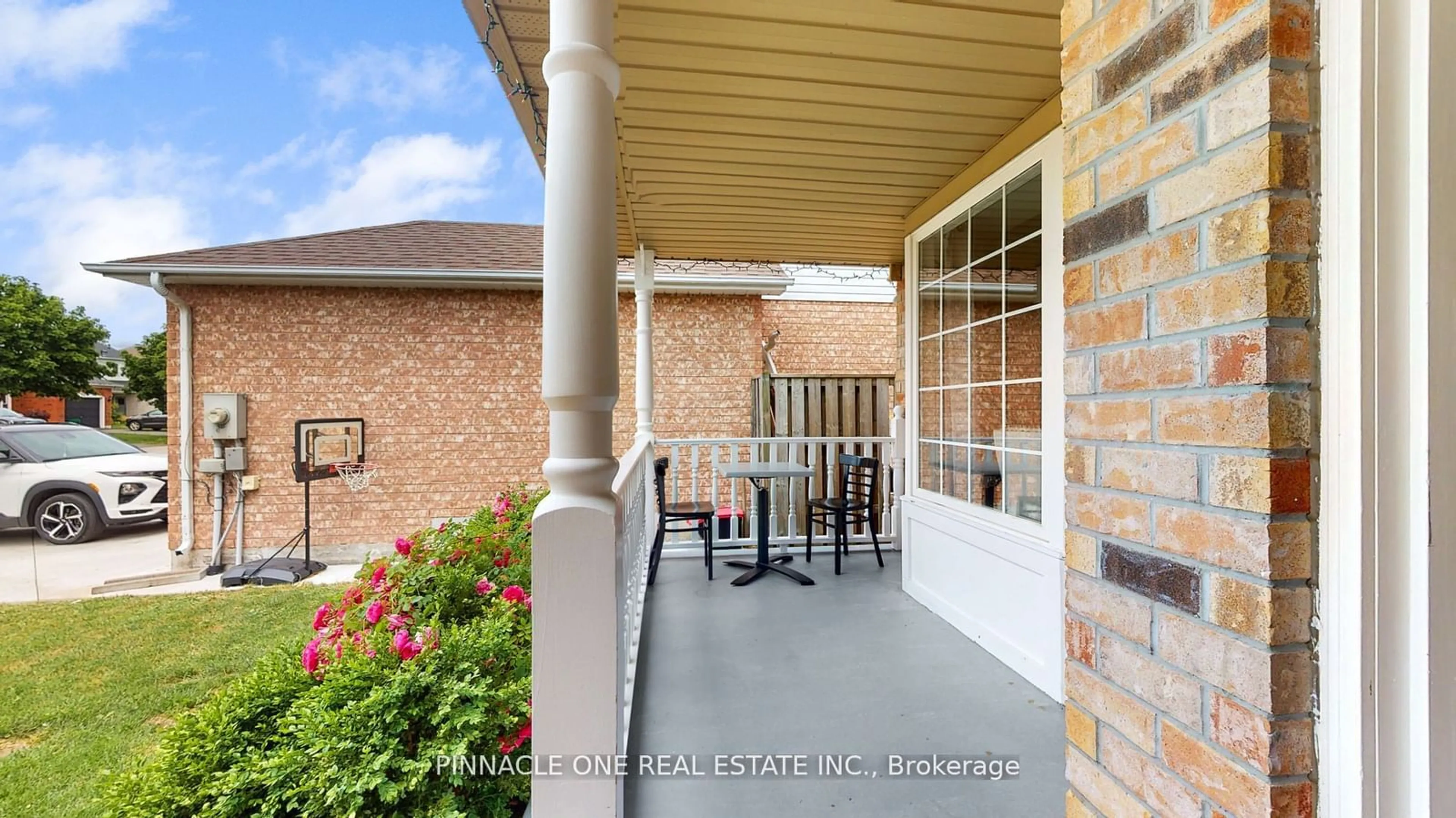 Patio, the fenced backyard for 96 Copeman Cres, Barrie Ontario L4N 8B3