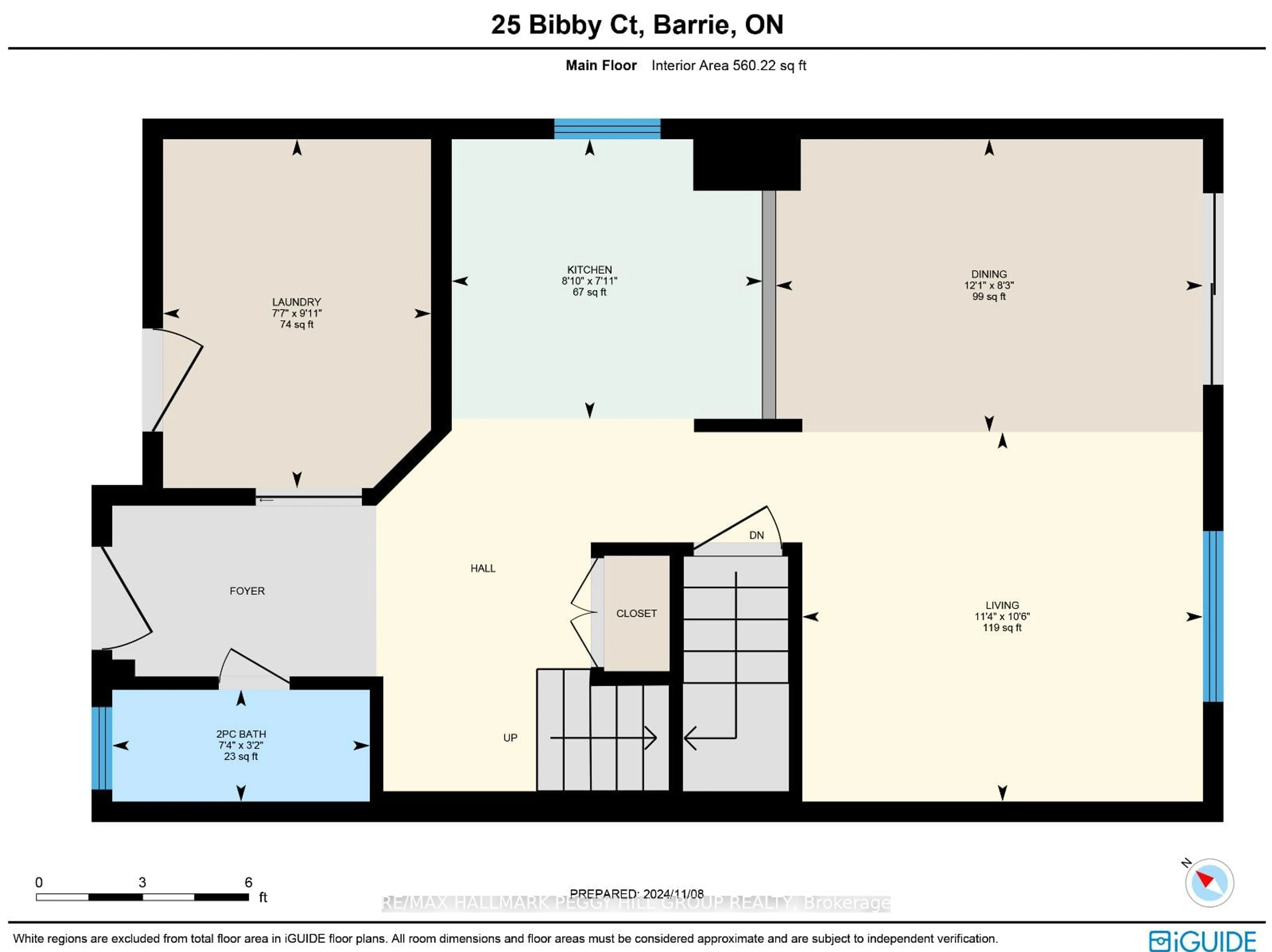 Floor plan for 25 Bibby Crt, Barrie Ontario L4N 8T4