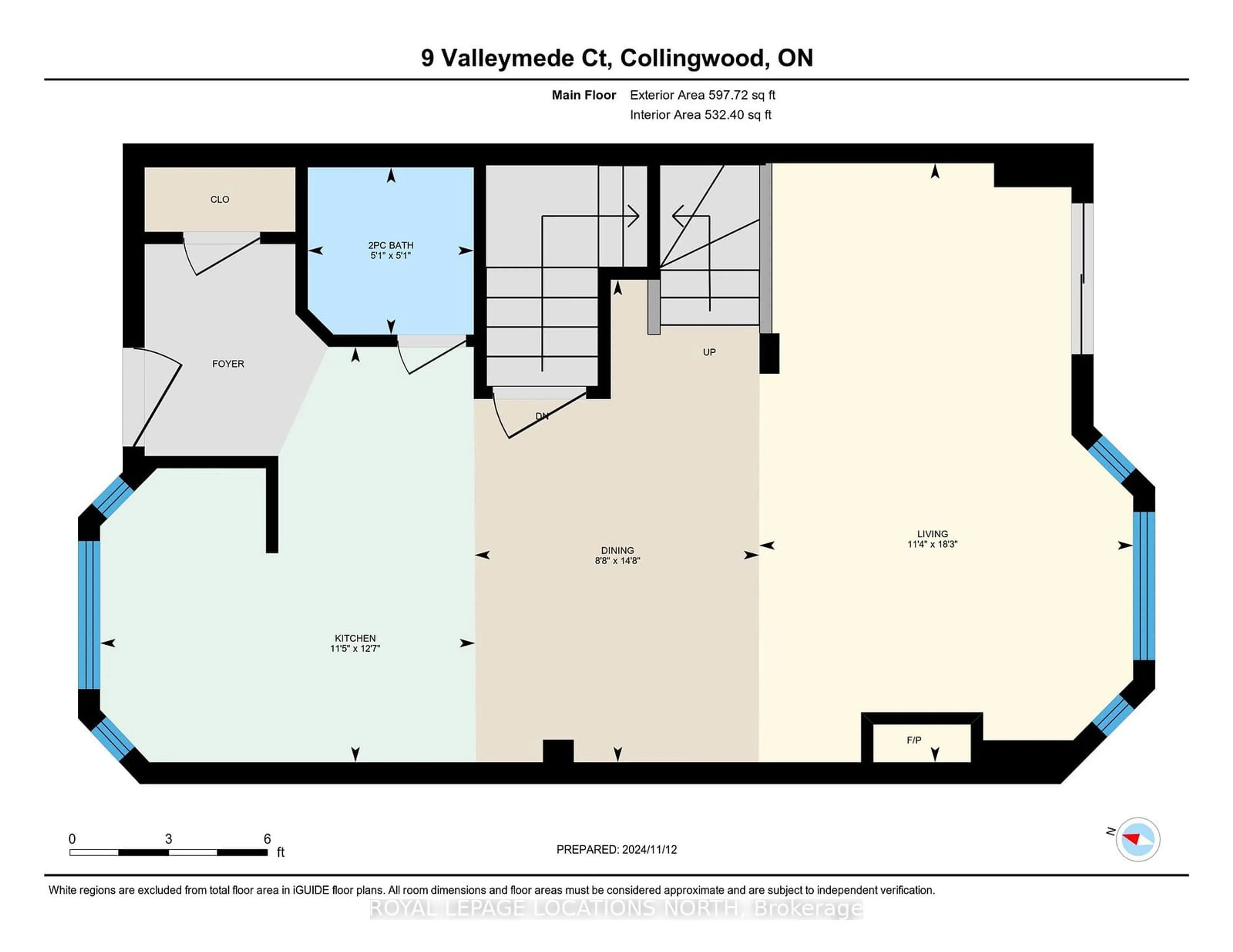 Floor plan for 9 Valleymede Crt, Collingwood Ontario L9Y 5E4