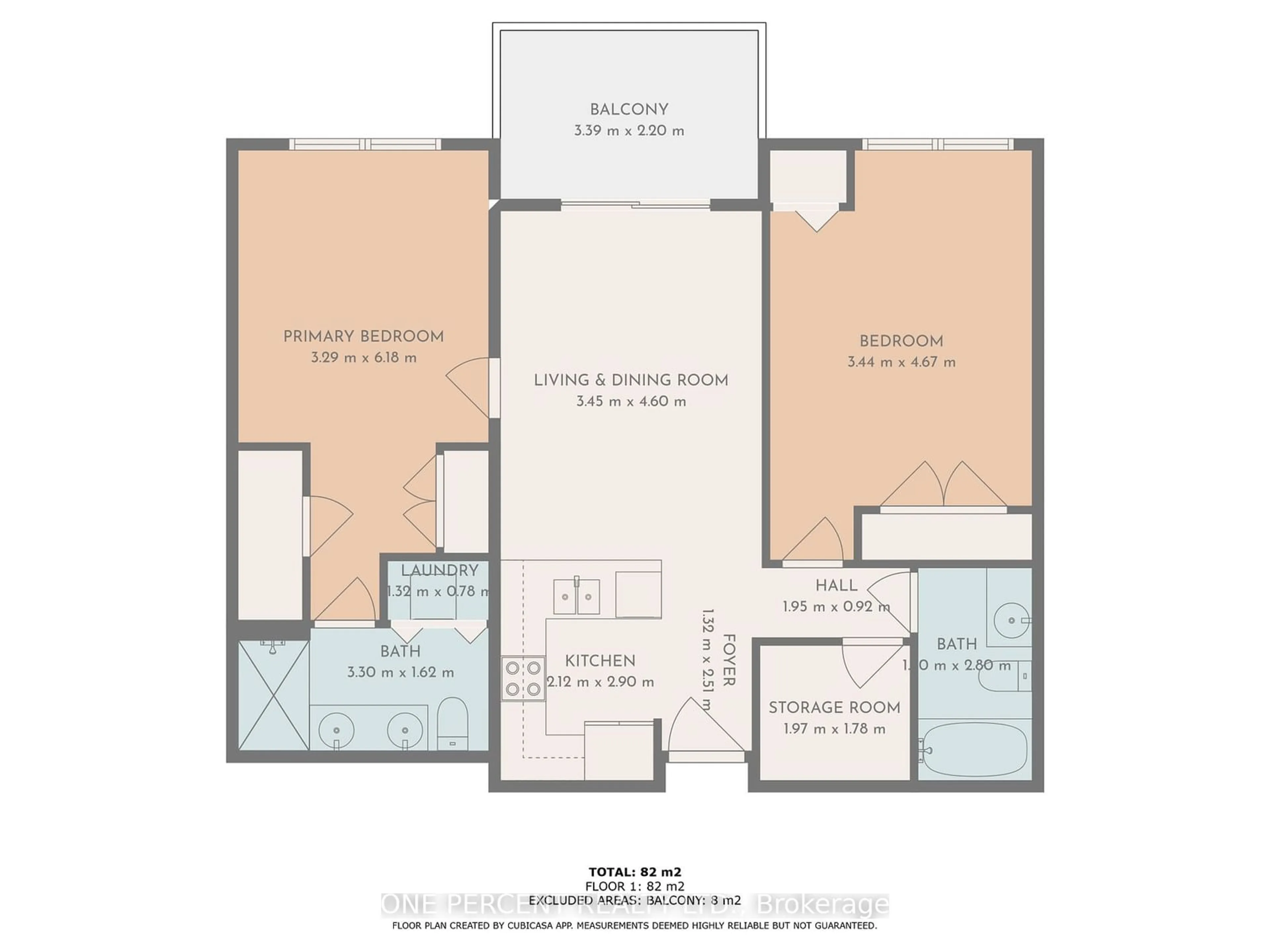 Floor plan for 91 Raglan St #307, Collingwood Ontario L9Y 0B2