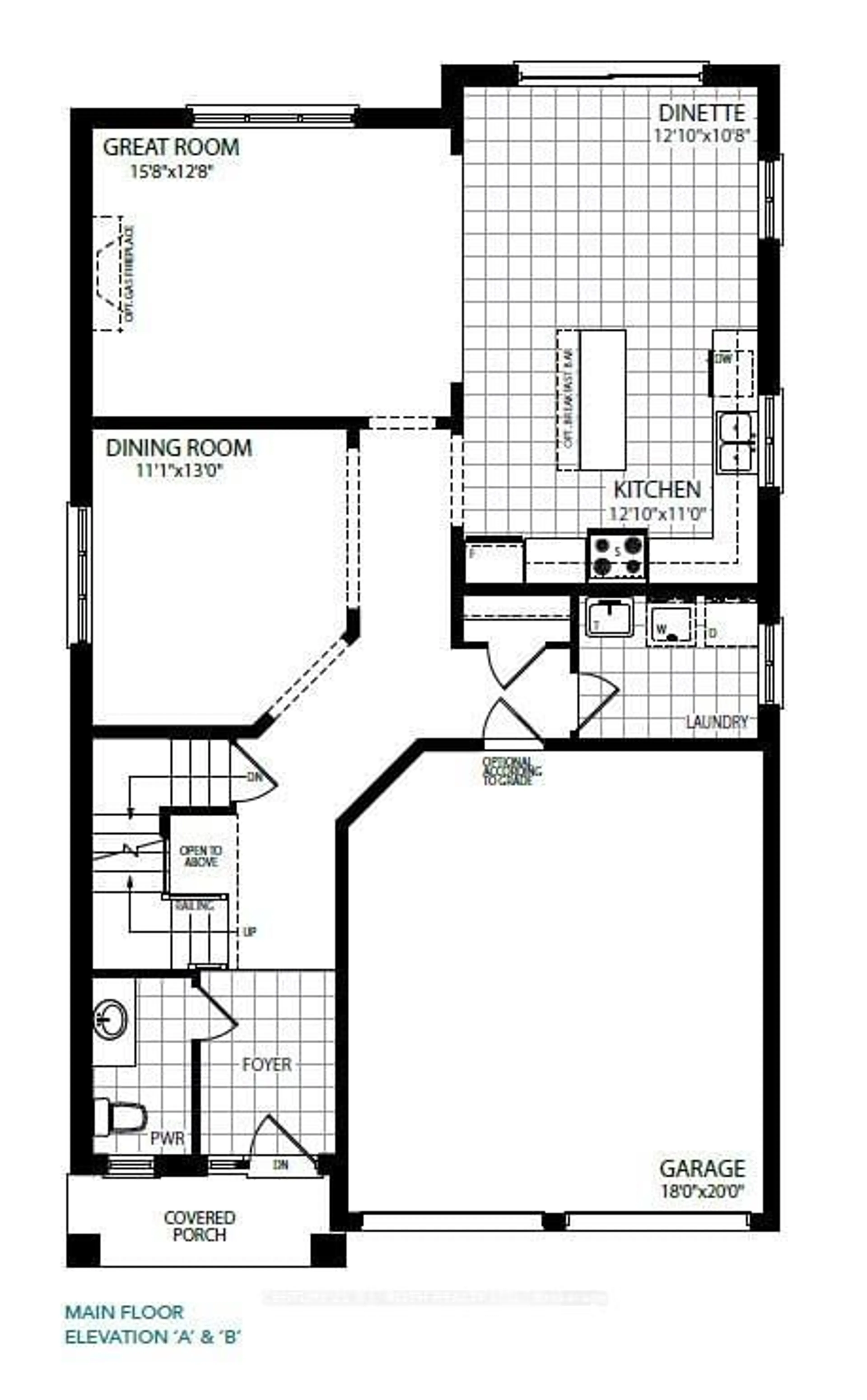 Floor plan for Lot 45 Orion Blvd, Orillia Ontario L3V 6H2