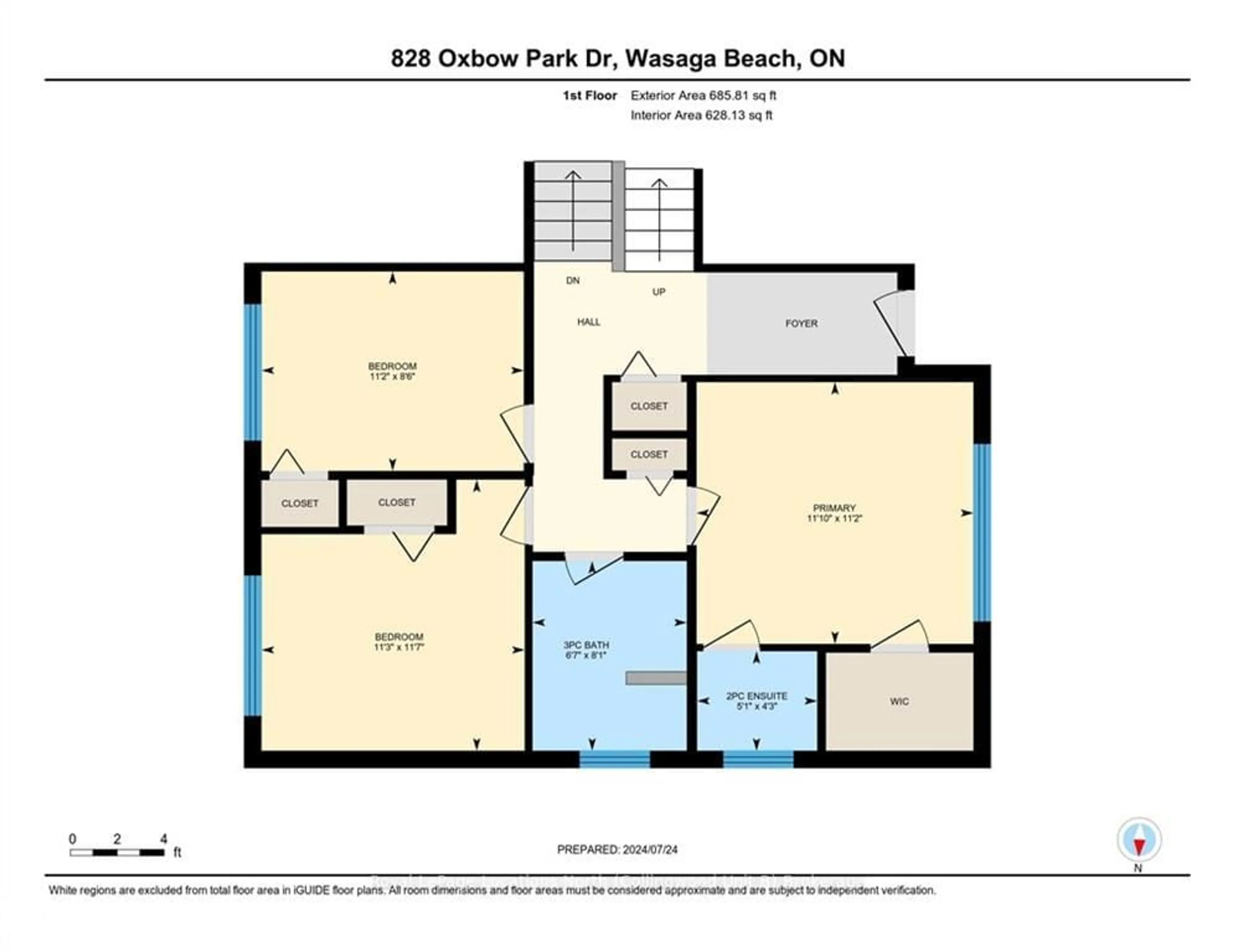 Floor plan for 828 OXBOW PARK Dr, Wasaga Beach Ontario L9Z 2V1