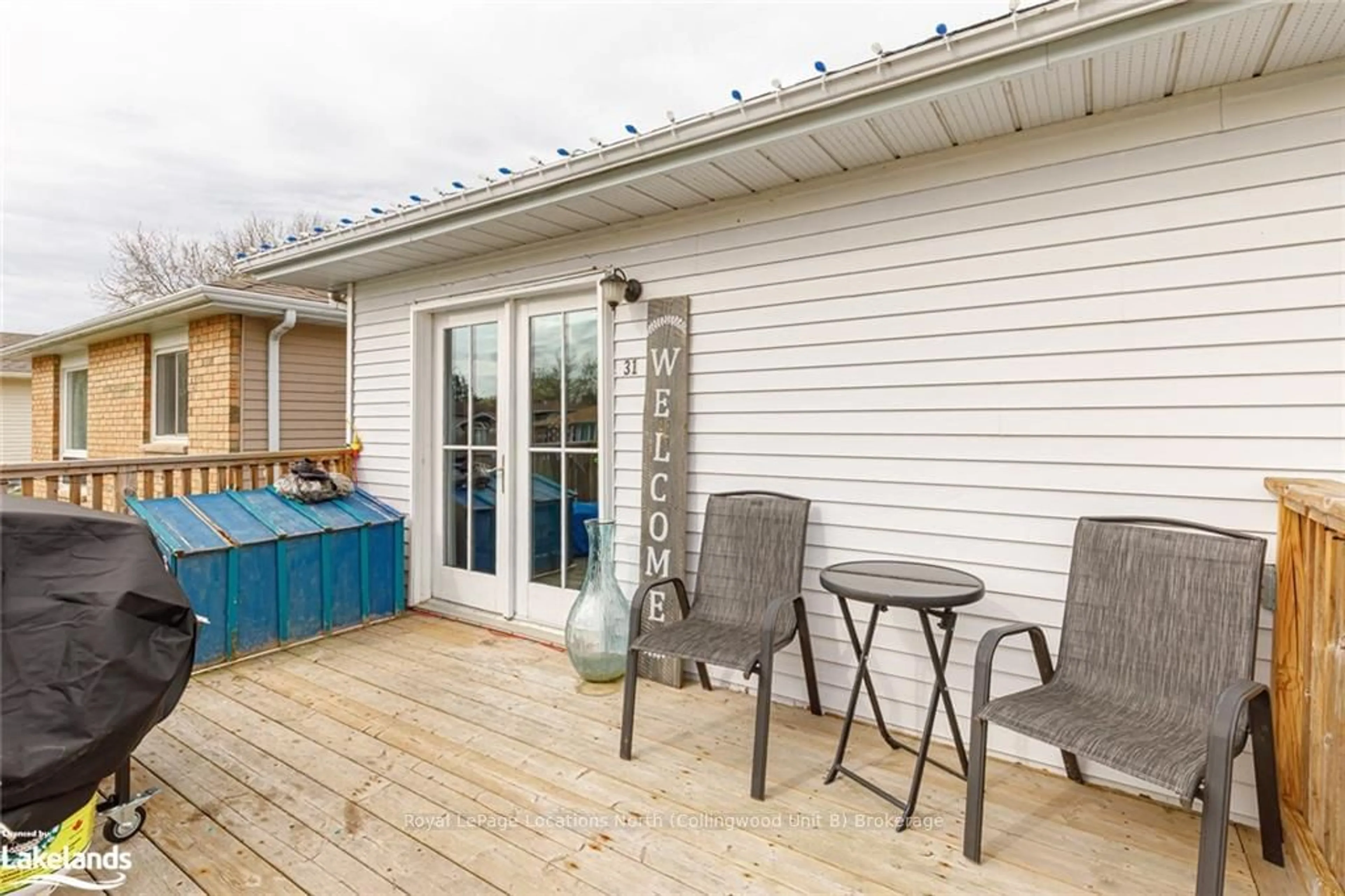 Patio, cottage for 31 COURTICE Cres, Collingwood Ontario L9Y 4N7