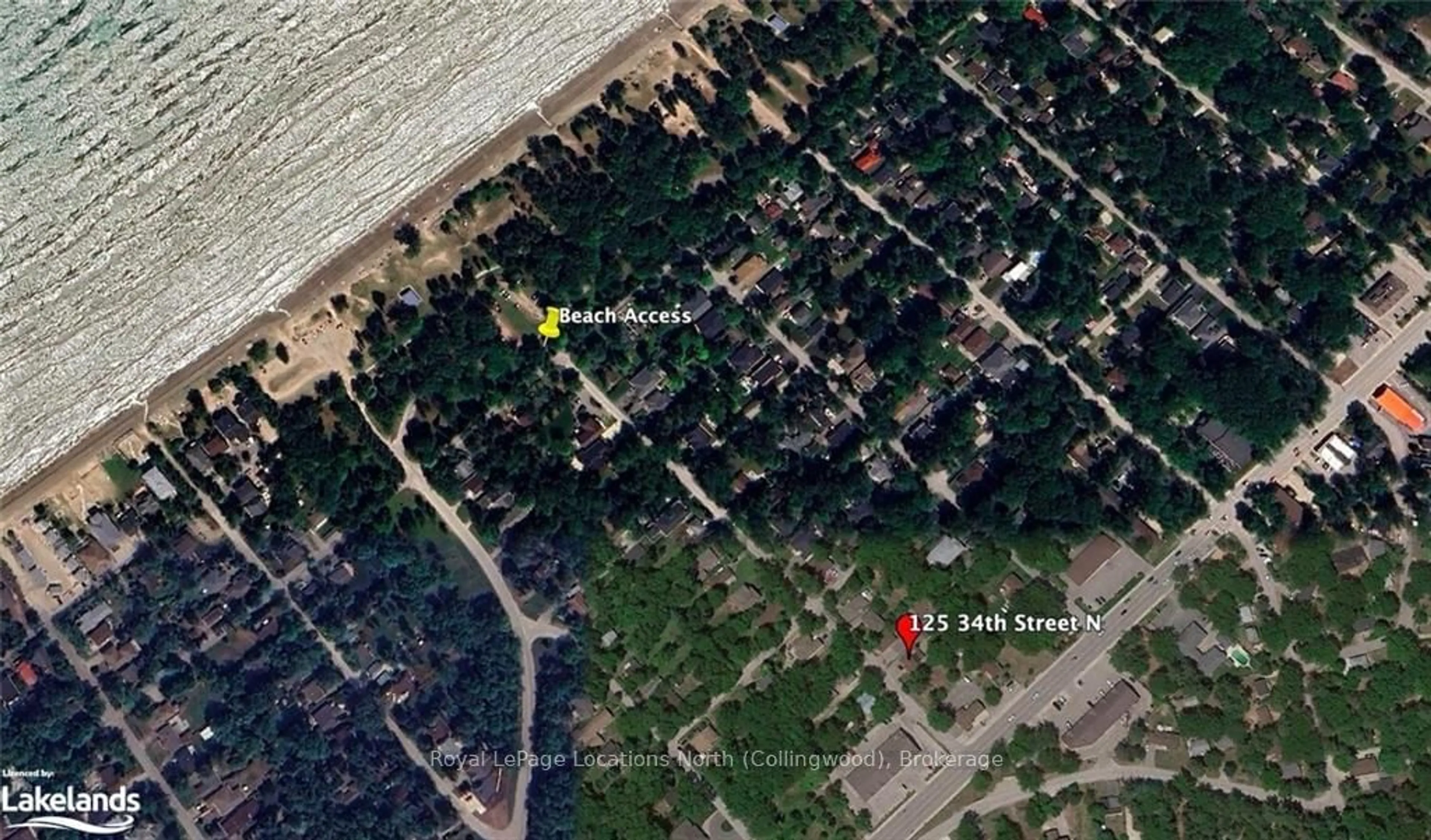 Picture of a map for 125 34TH St, Wasaga Beach Ontario L9Z 2C2