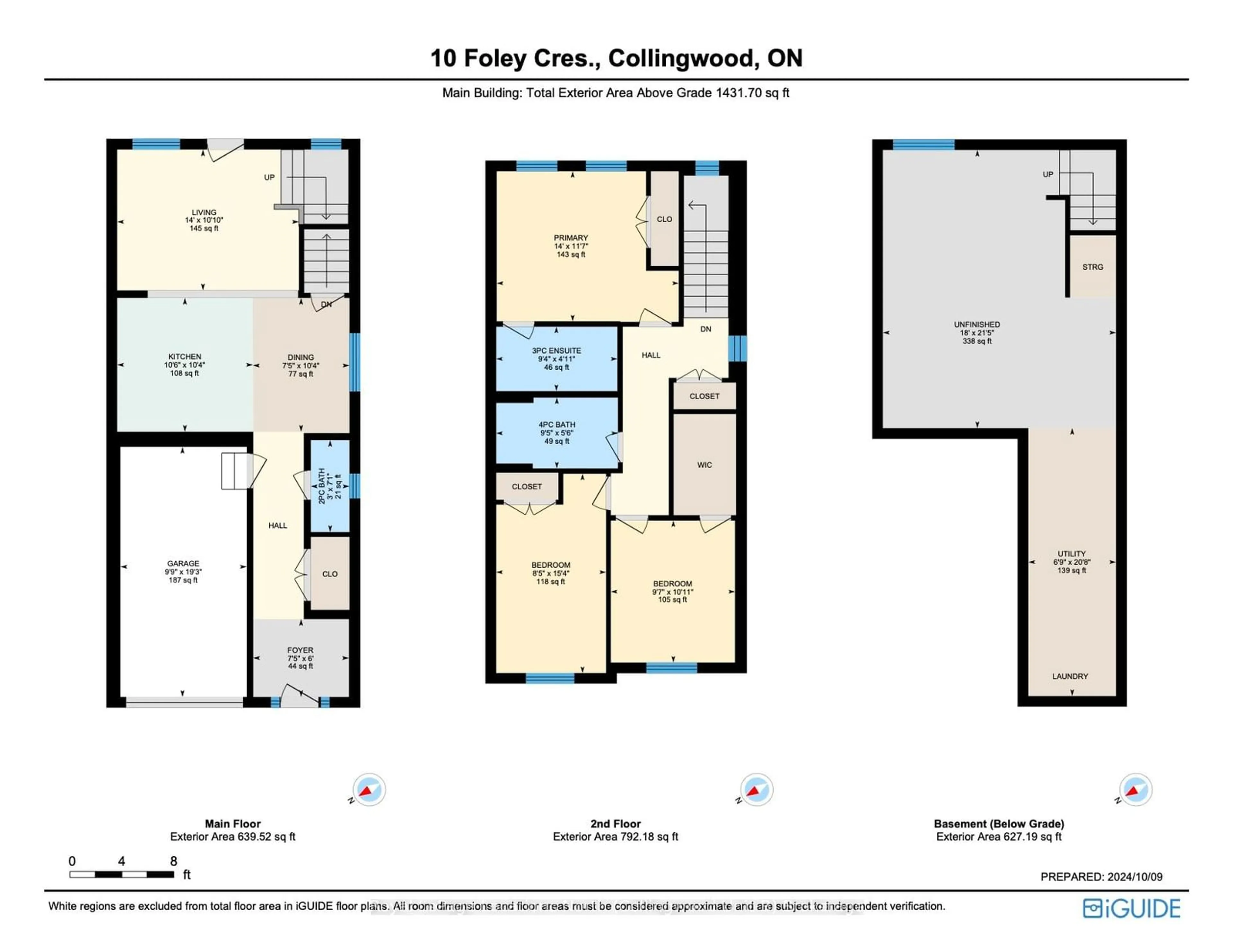 Floor plan for 10 FOLEY Cres, Collingwood Ontario L9Y 3B7