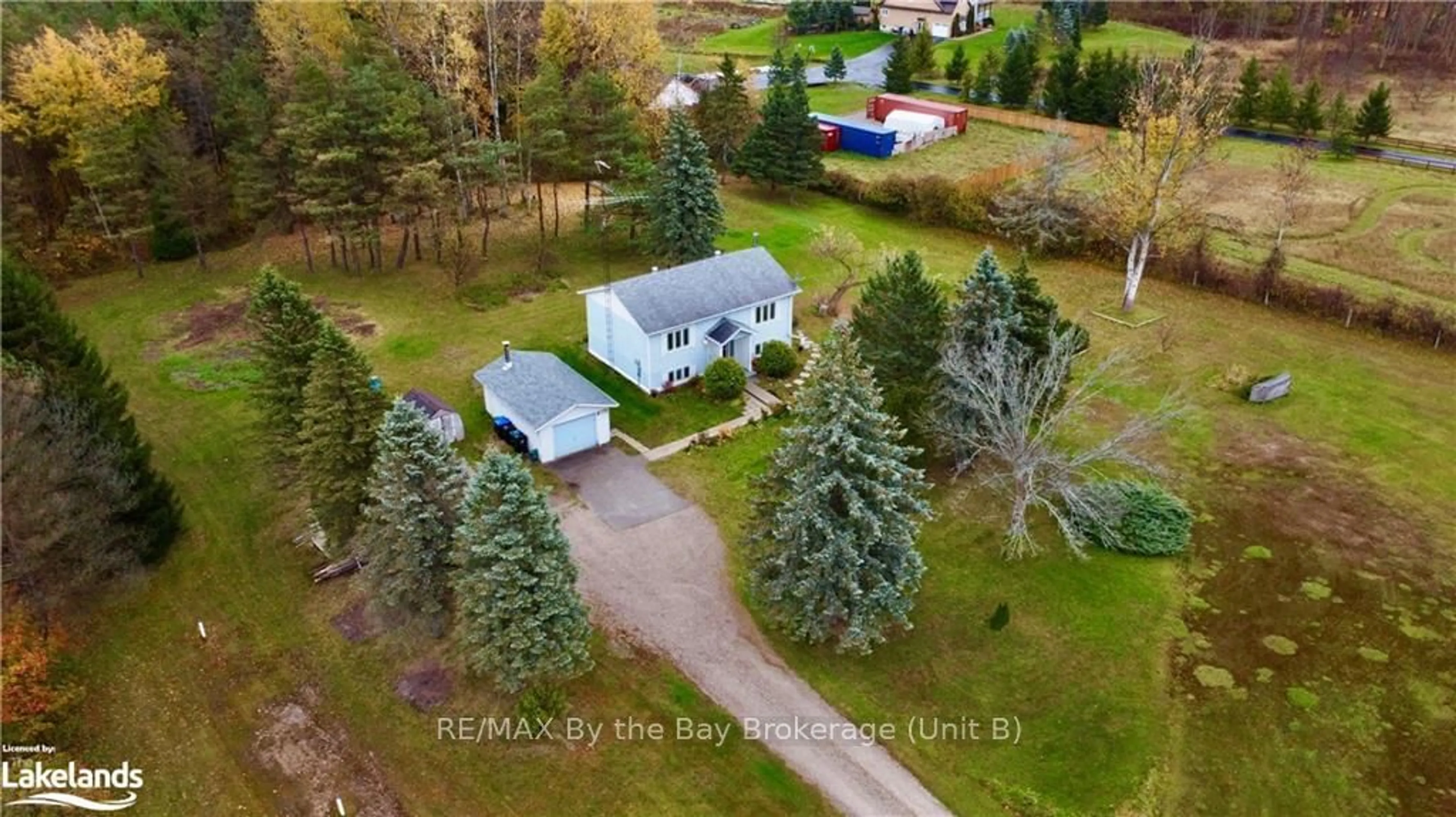 Frontside or backside of a home, the fenced backyard for 8345 HIGHWAY 93, Tiny Ontario L0K 2E0