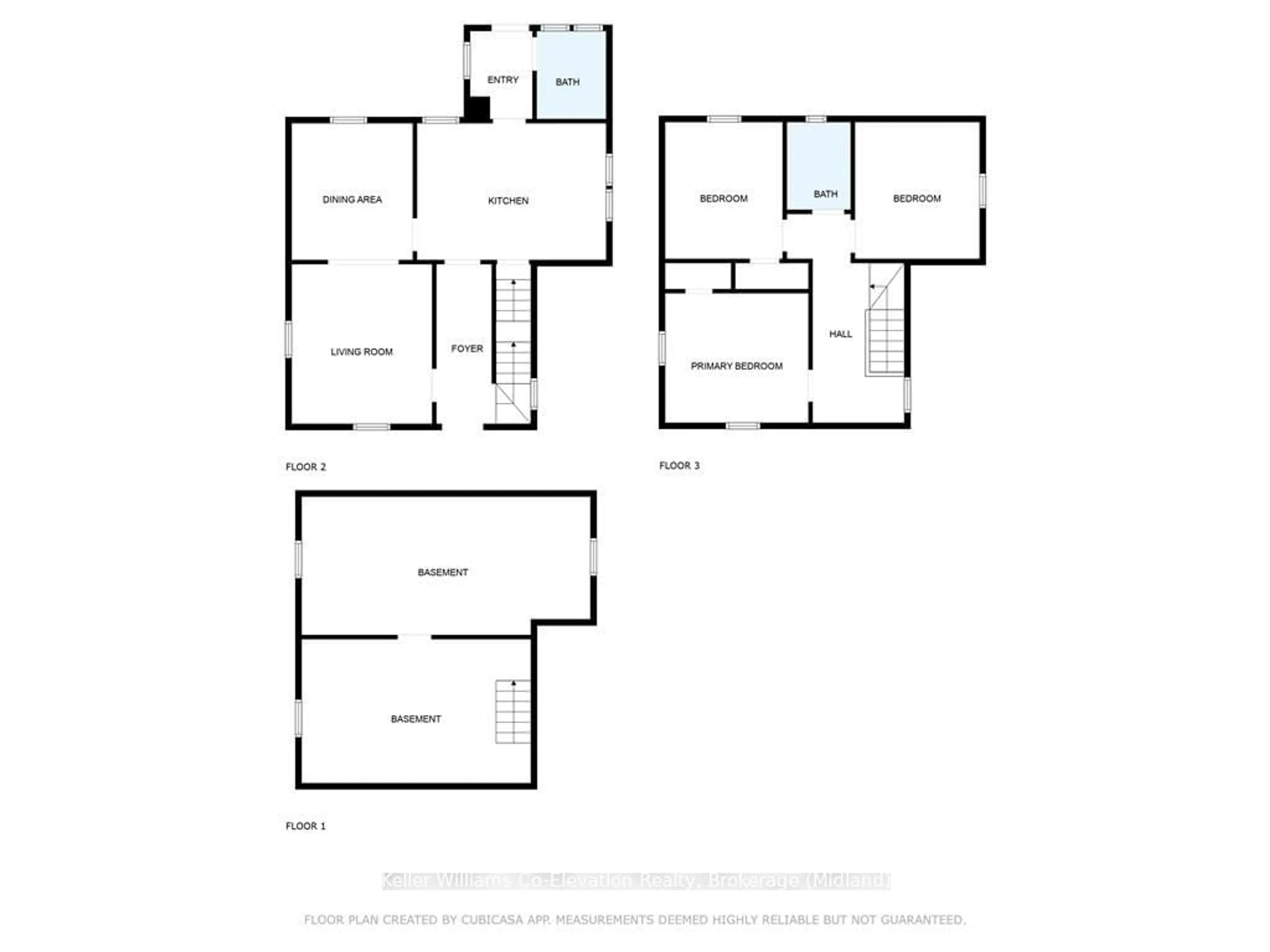 Floor plan for 352 THIRD St, Midland Ontario L4R 3S7