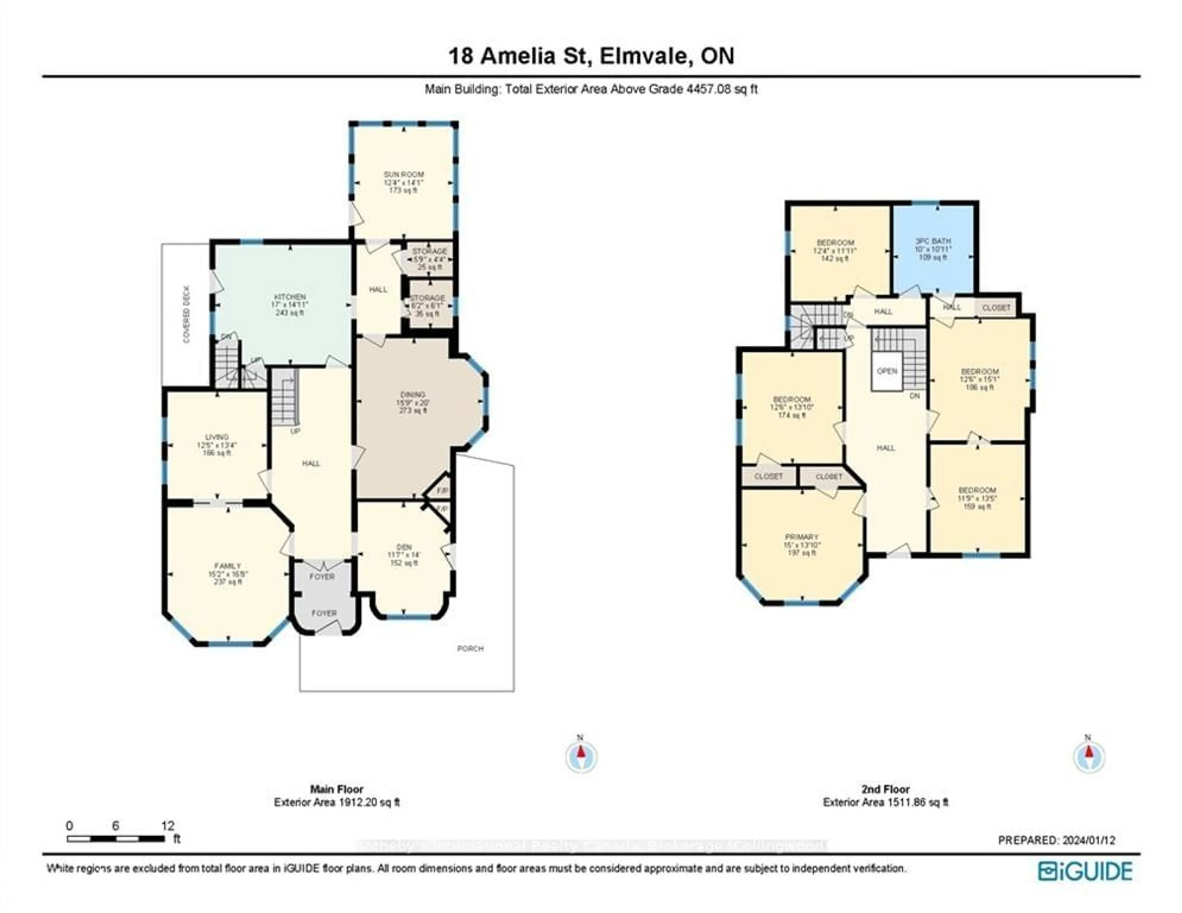 Floor plan for 18 AMELIA St, Springwater Ontario L0L 1P0