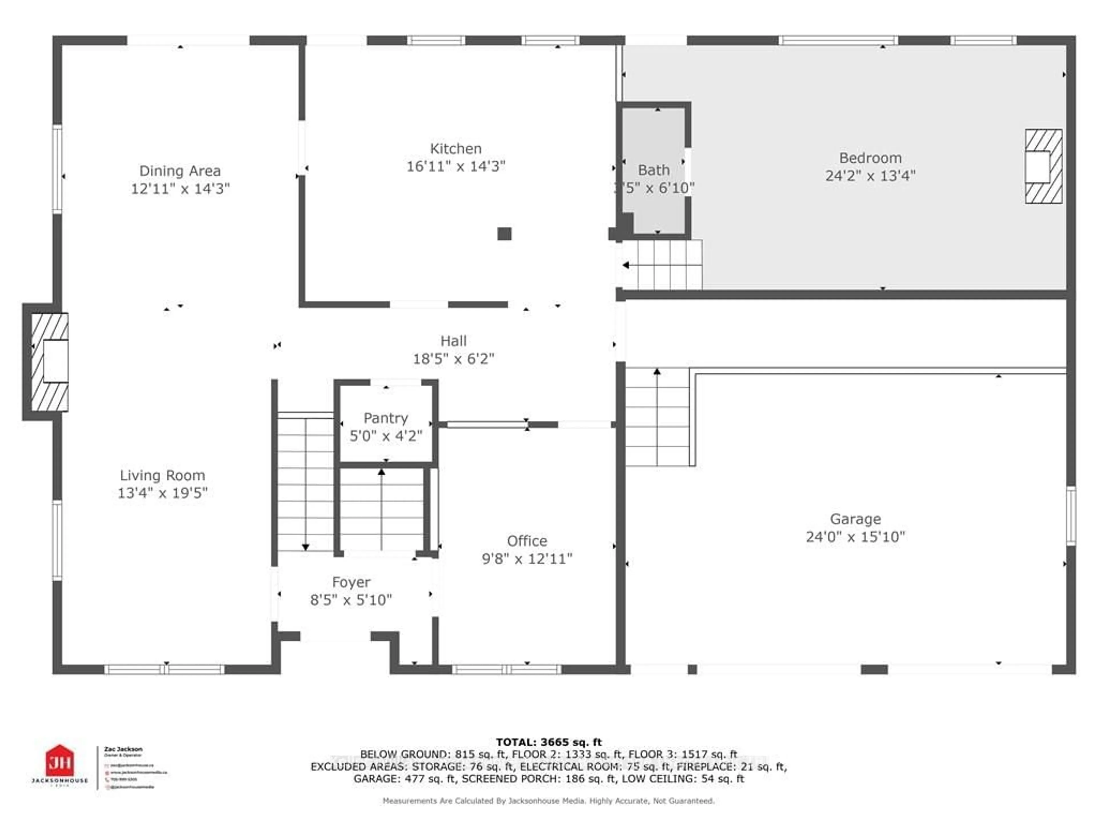 Floor plan for 49 NORTH St, Orillia Ontario L3V 2E5