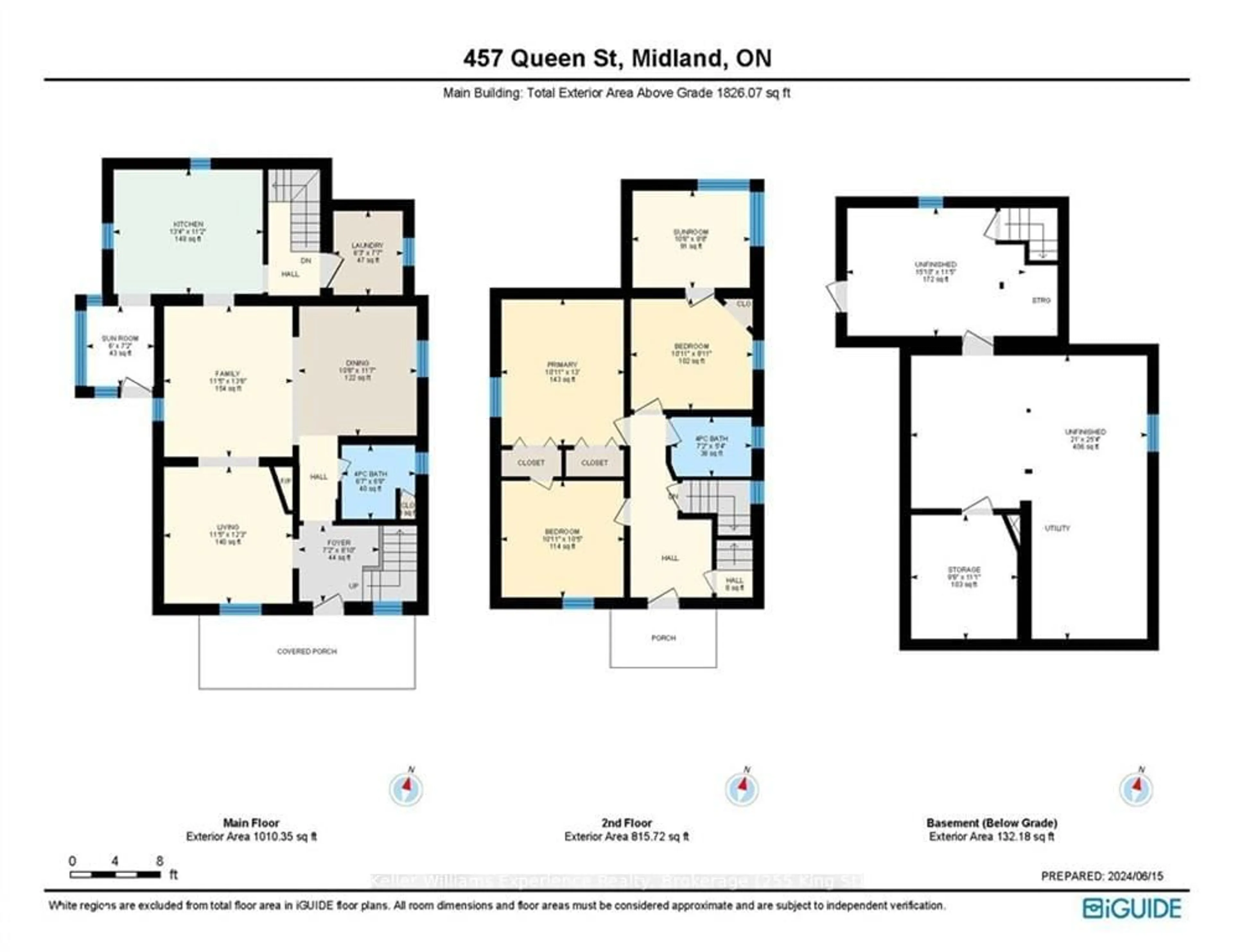 Floor plan for 457 QUEEN St, Midland Ontario L4R 3J3