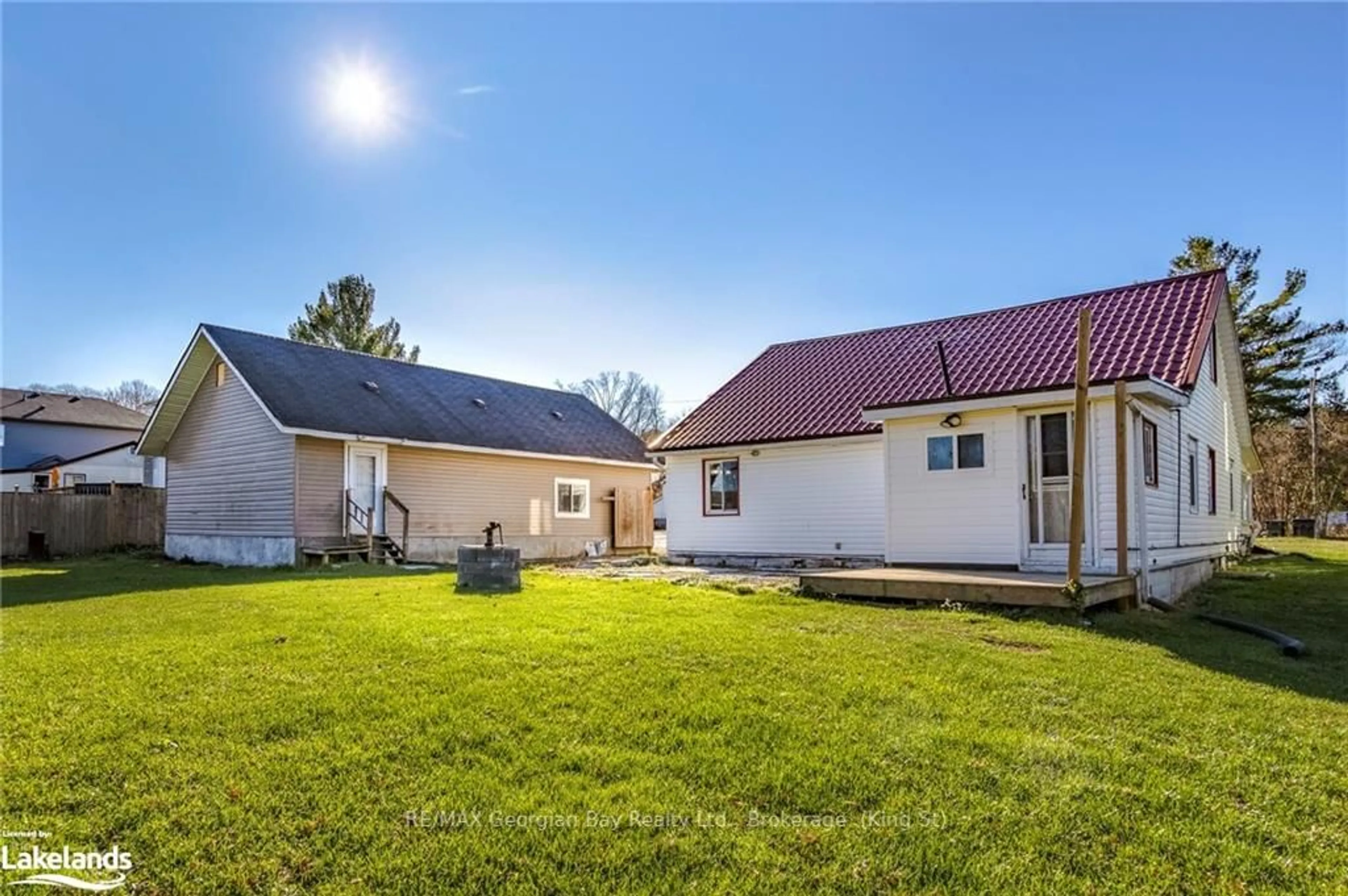 Frontside or backside of a home, the fenced backyard for 29 ASH STREET, Tay Ontario L0K 2C0