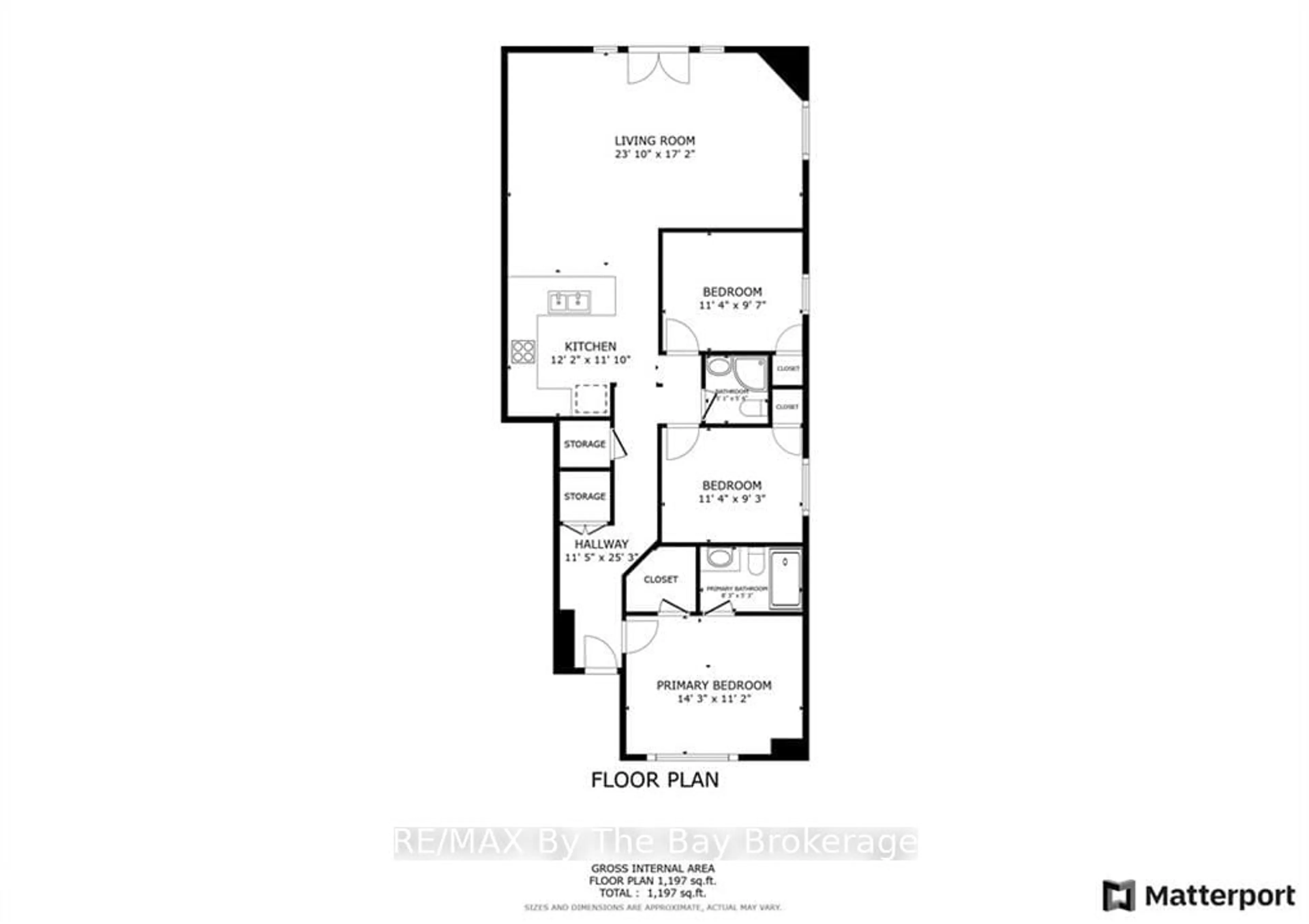 Floor plan for 194 RIVER Rd #2C, Wasaga Beach Ontario L9Z 2L6