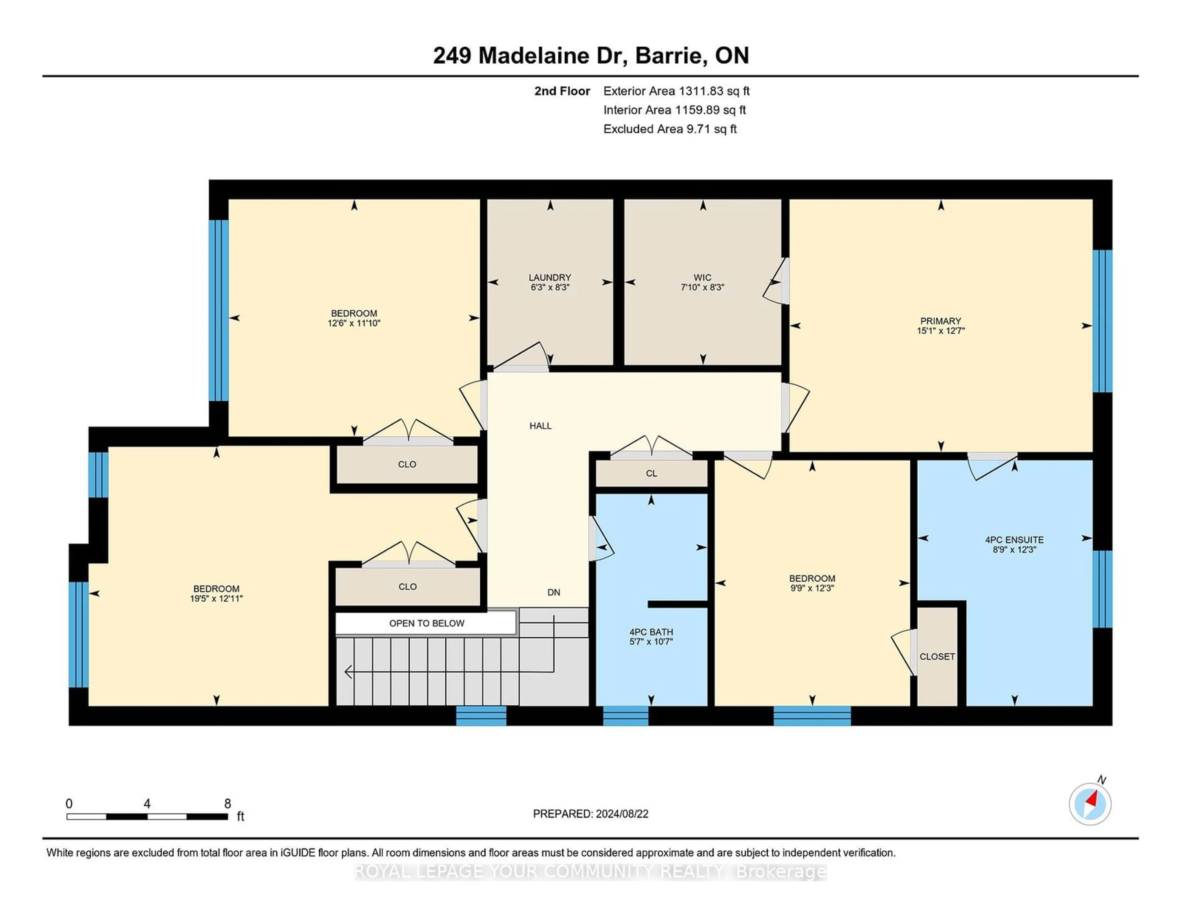 Floor plan for 249 Madelaine Dr, Barrie Ontario L9J 0P3