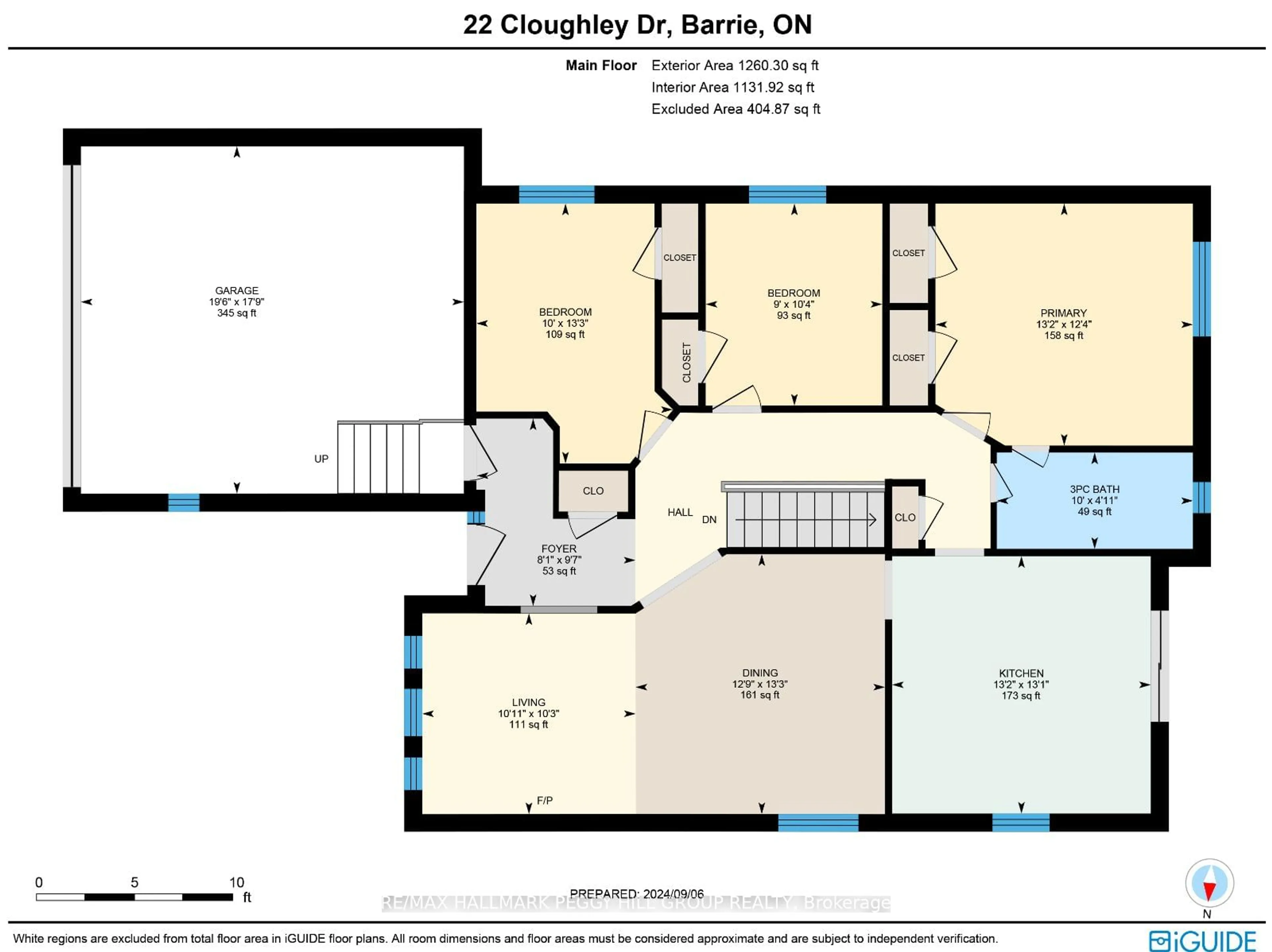 Floor plan for 22 Cloughley Dr, Barrie Ontario L4N 7Y3