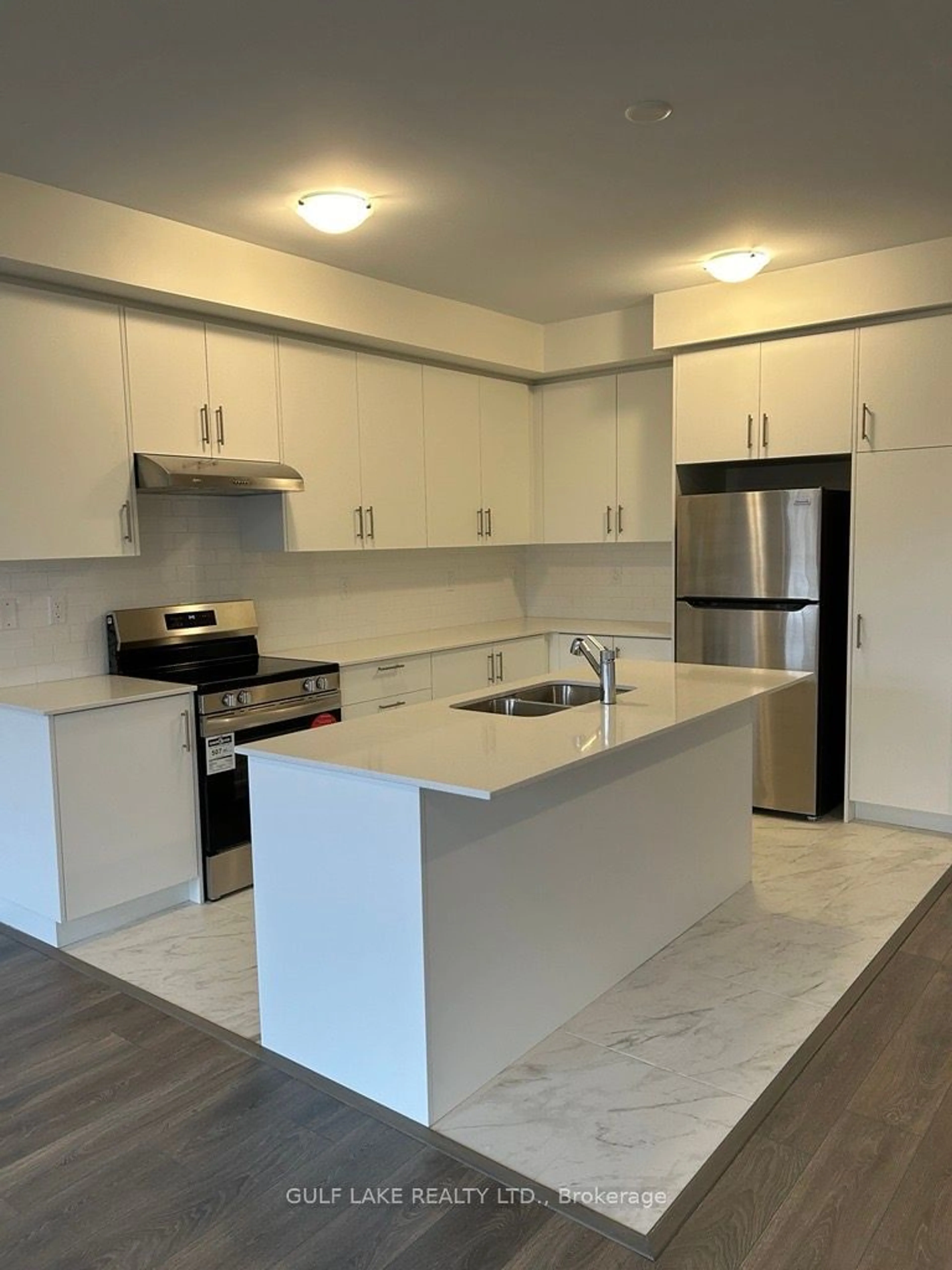 Open concept kitchen for 134 Greer St, Barrie Ontario L9J 0C1