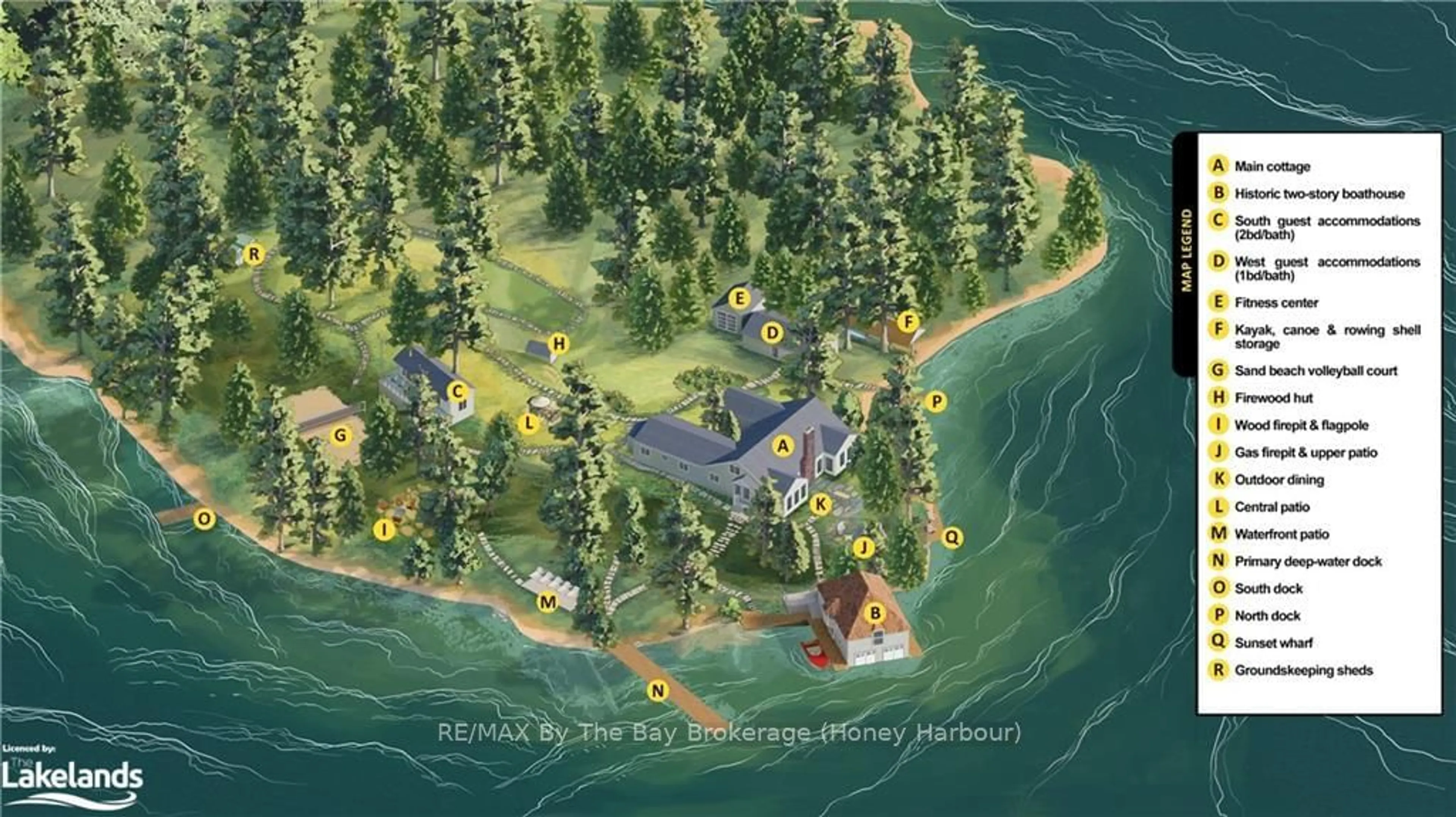 Picture of a map for 2105 DEER ISLAND, Severn Ontario L0K 1E0