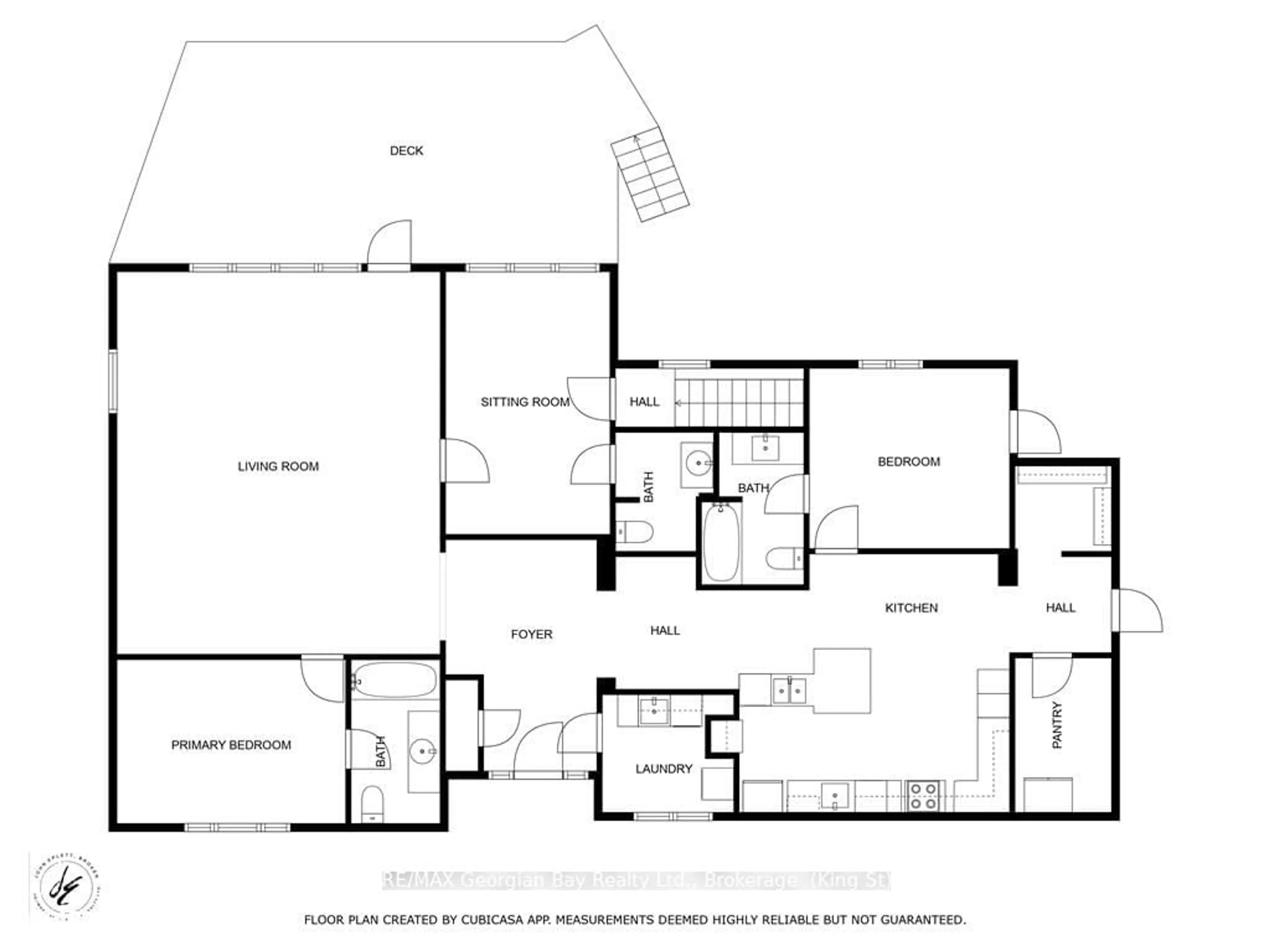 Floor plan for 392 WILLIAM St, Tay Ontario L0K 2A0