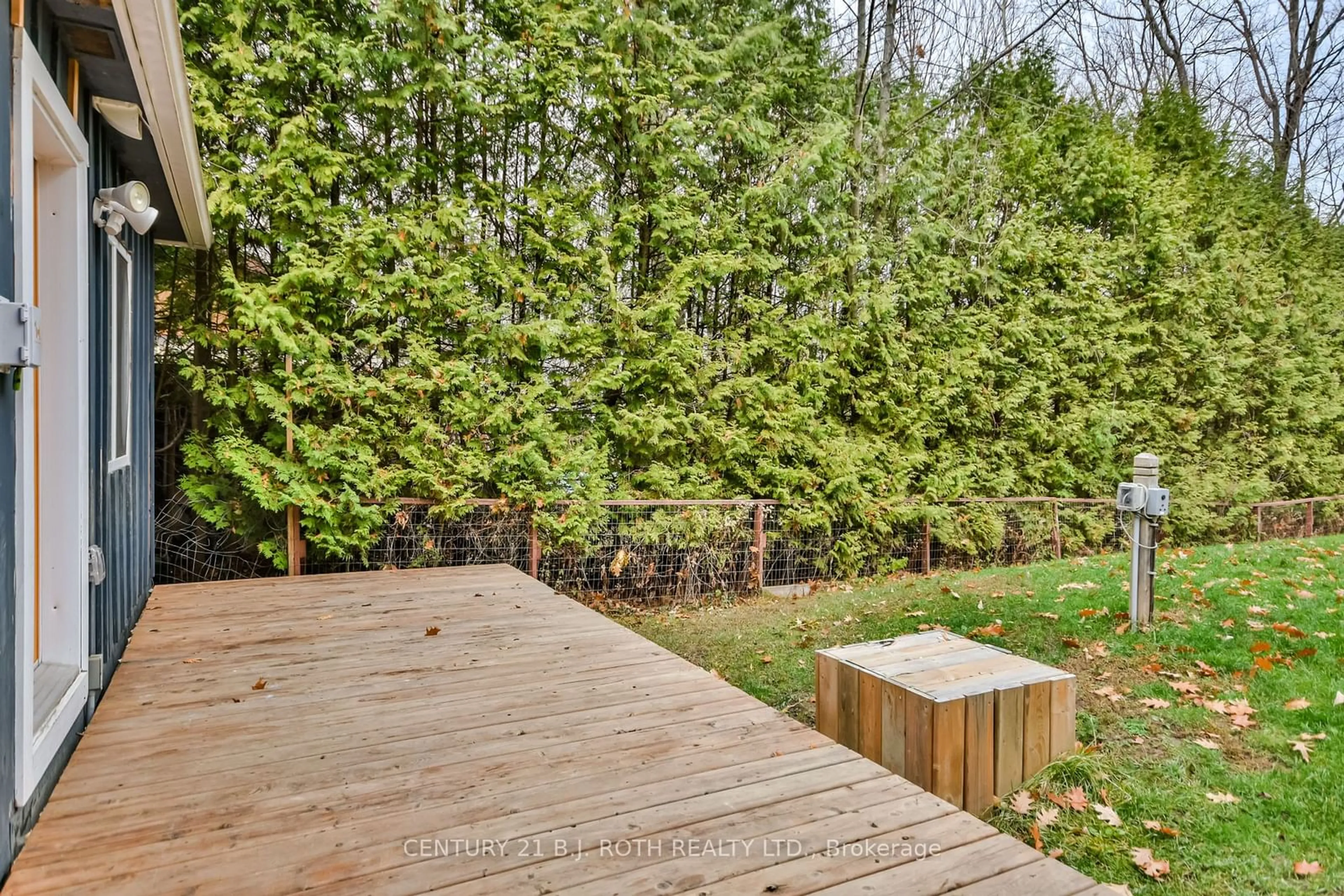 Patio, the fenced backyard for 53 Polish Ave, Penetanguishene Ontario L9M 1W8