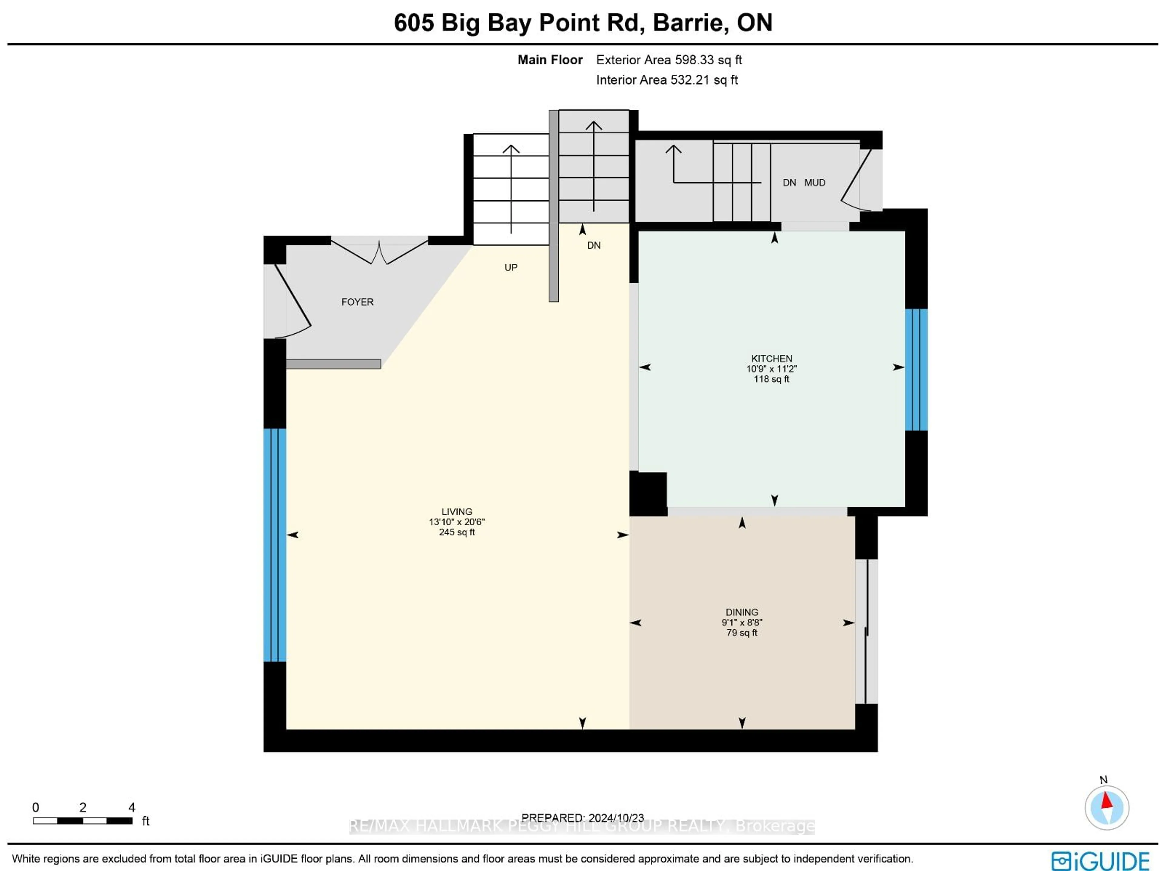 Floor plan for 605 Big Bay Point Rd, Barrie Ontario L4N 3Z9