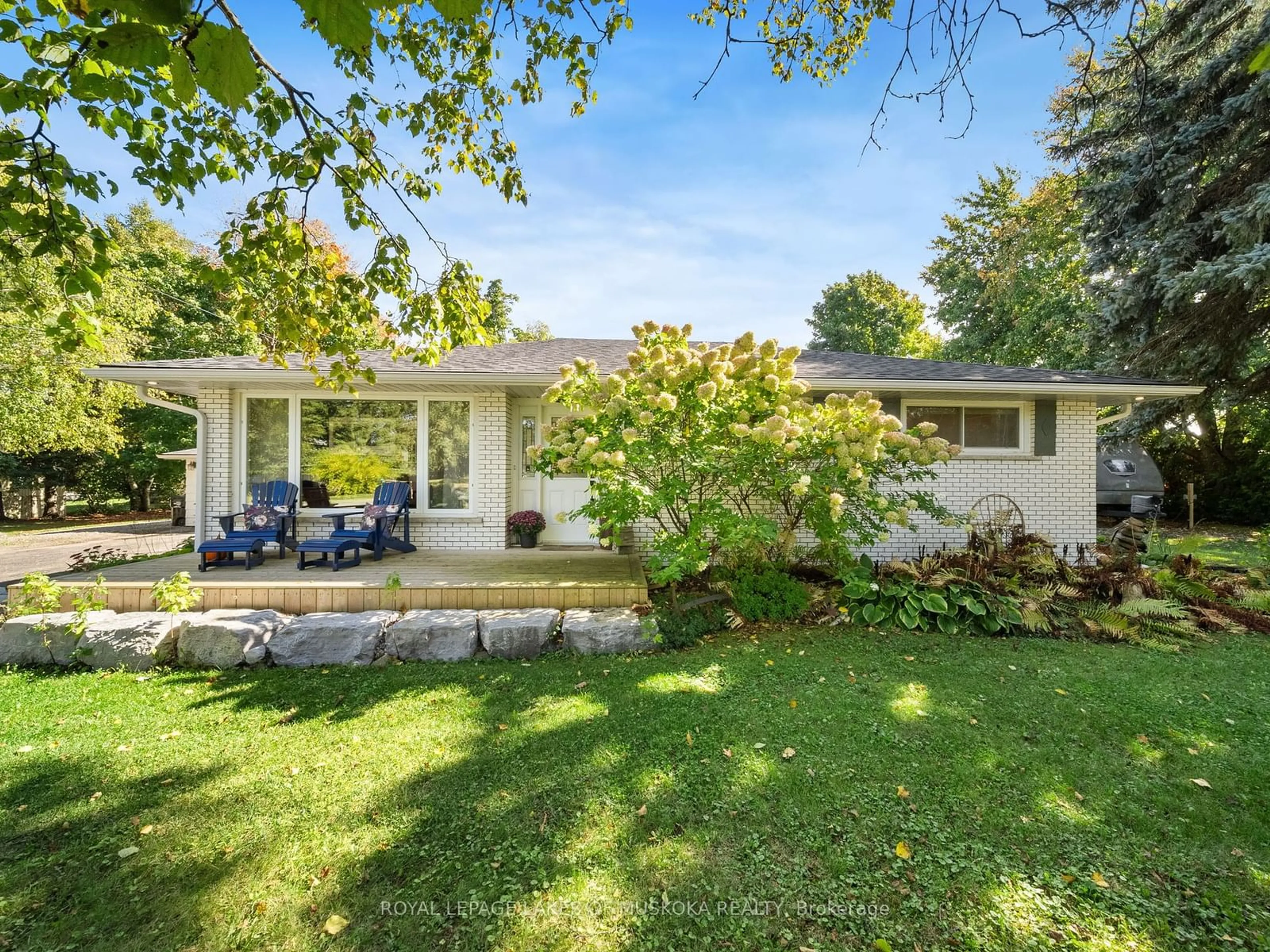 Frontside or backside of a home, the fenced backyard for 1859 Warminster Sdrd, Oro-Medonte Ontario L0K 2G0