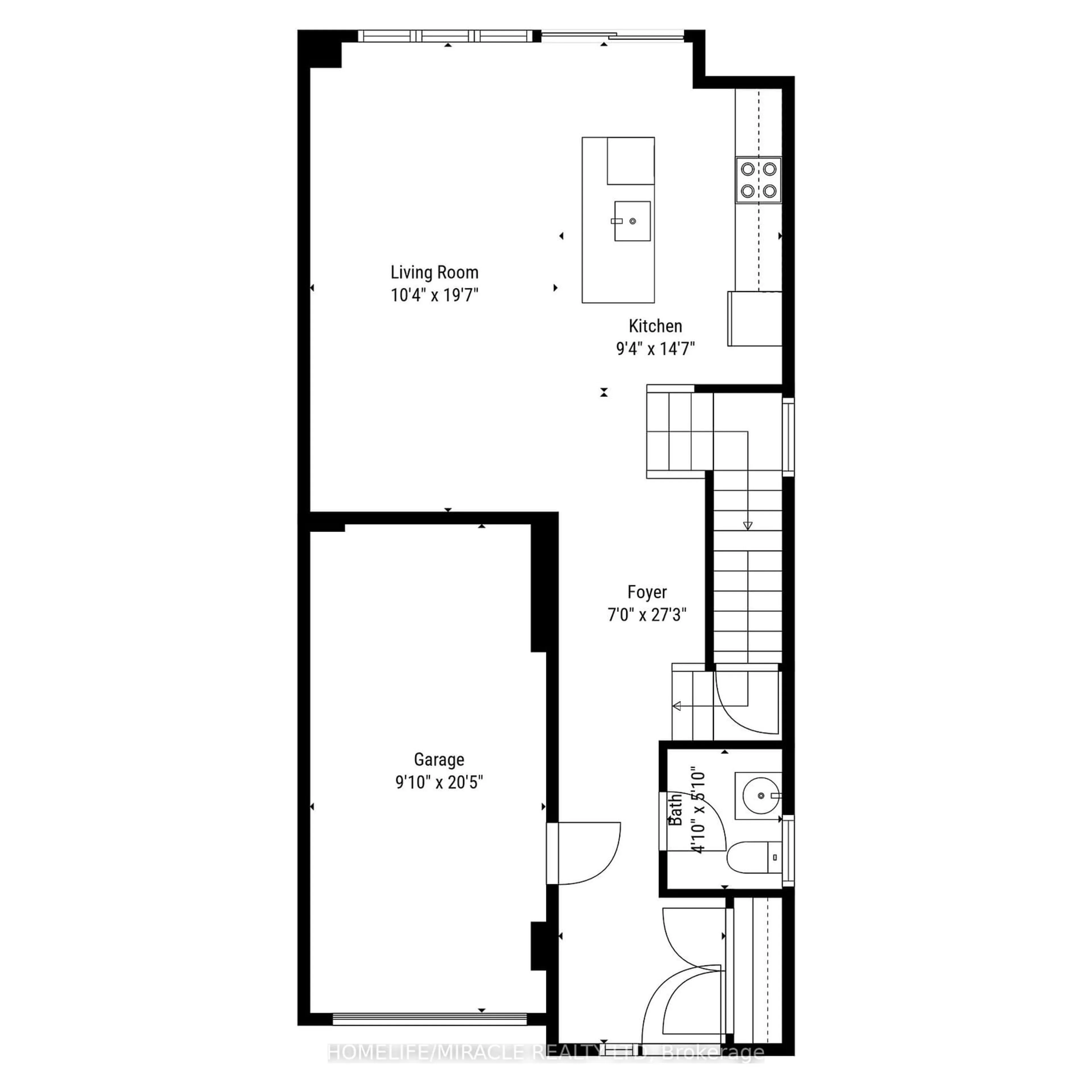 Floor plan for 28 Bluebird Lane, Barrie Ontario L9J 0M3