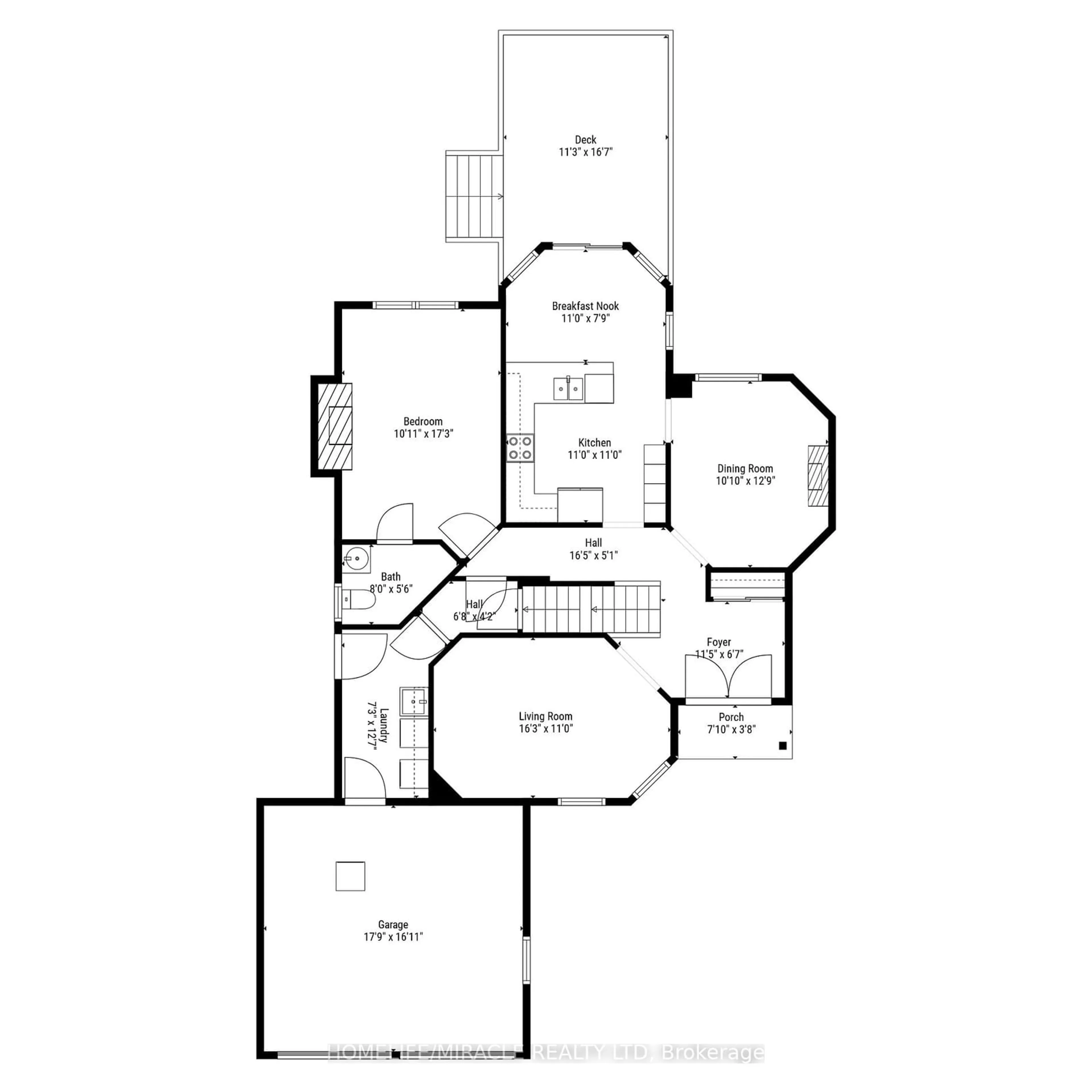 Floor plan for 139 Livingstone St, Barrie Ontario L4N 7J5