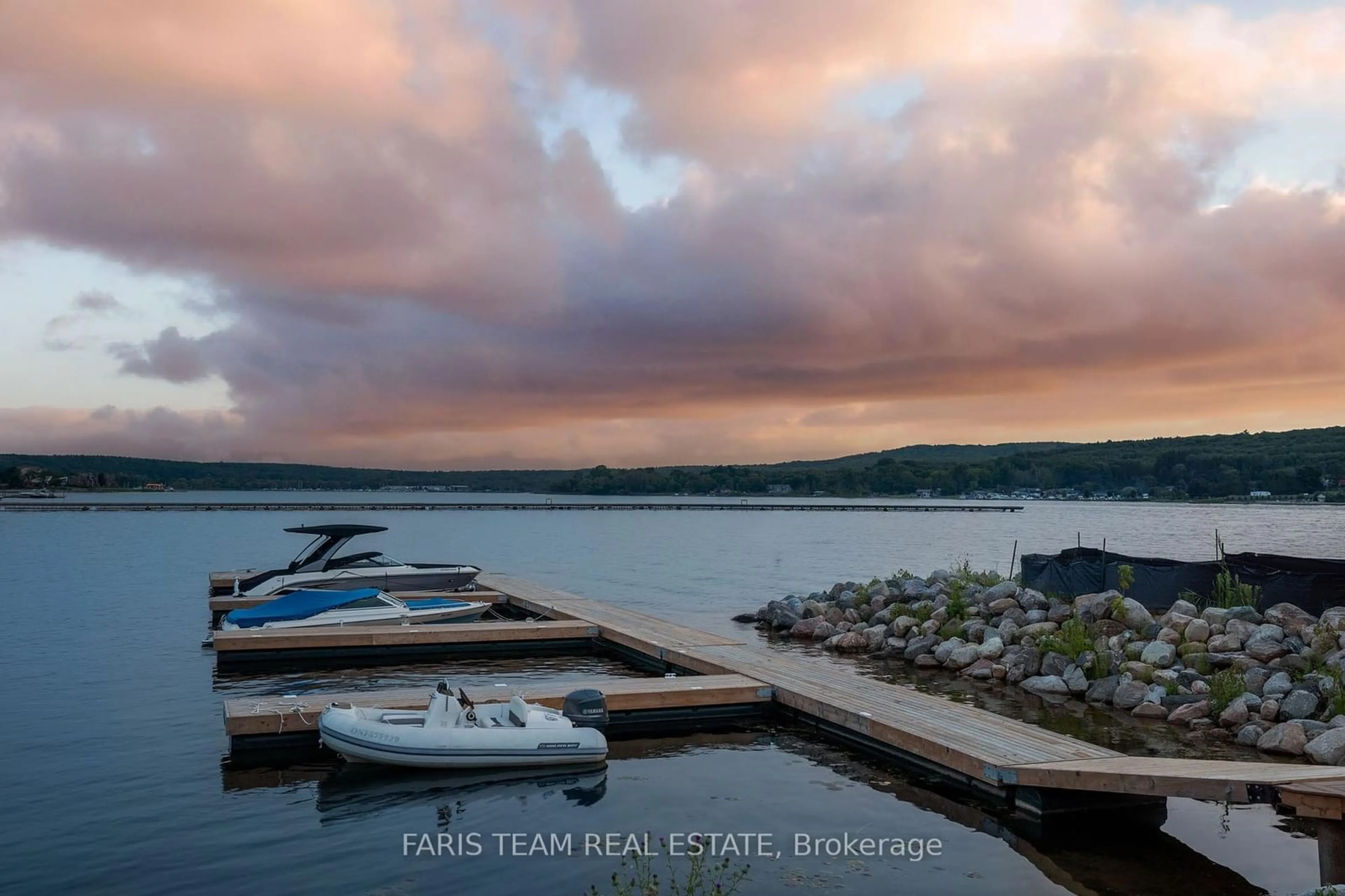 A pic from outside/outdoor area/front of a property/back of a property/a pic from drone, water/lake/river/ocean view for 38 Magazine St, Penetanguishene Ontario L9M 0W7