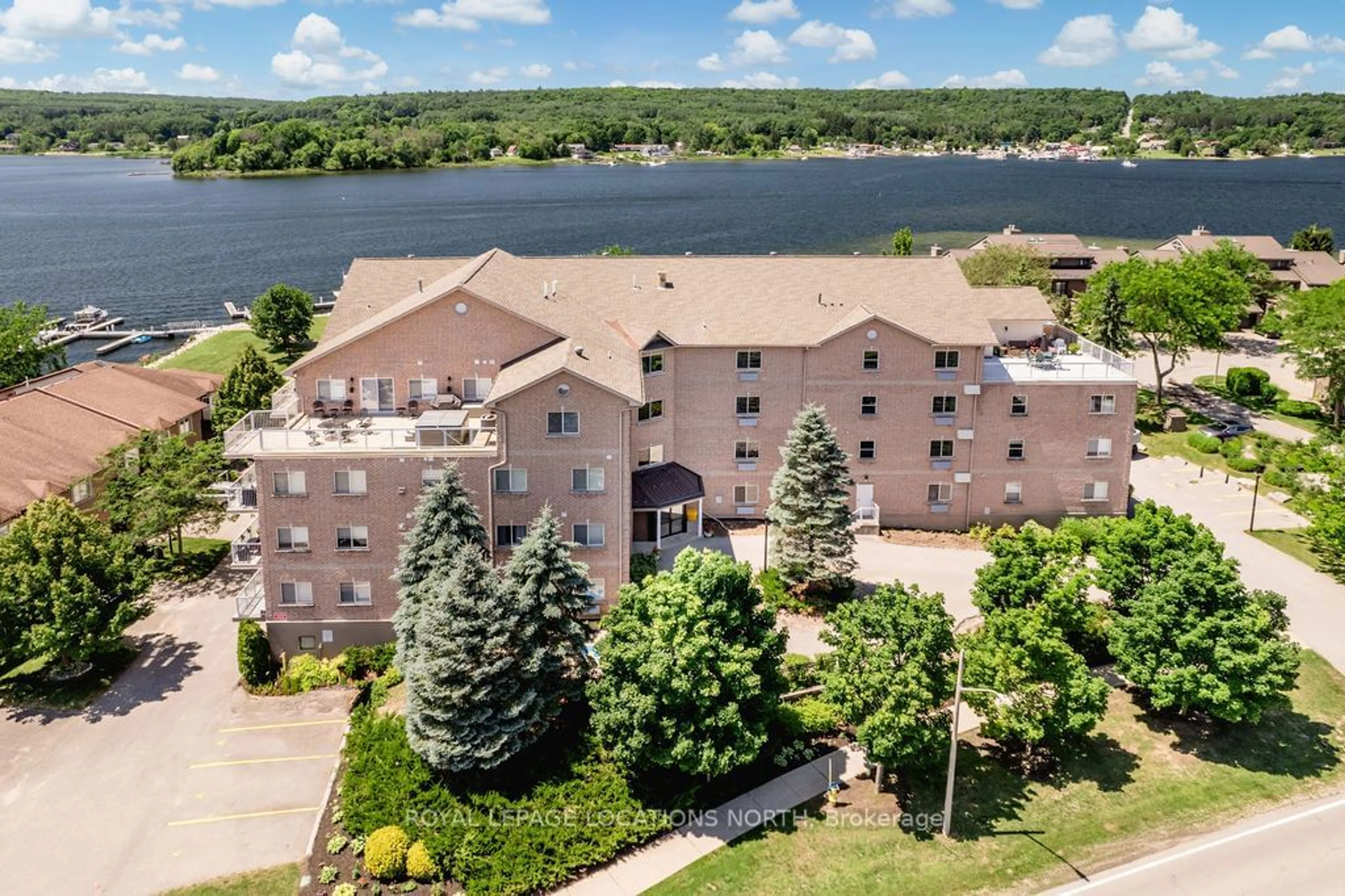 A pic from exterior of the house or condo, the view of lake or river for 4 Beck Blvd #205, Penetanguishene Ontario L9M 2H3