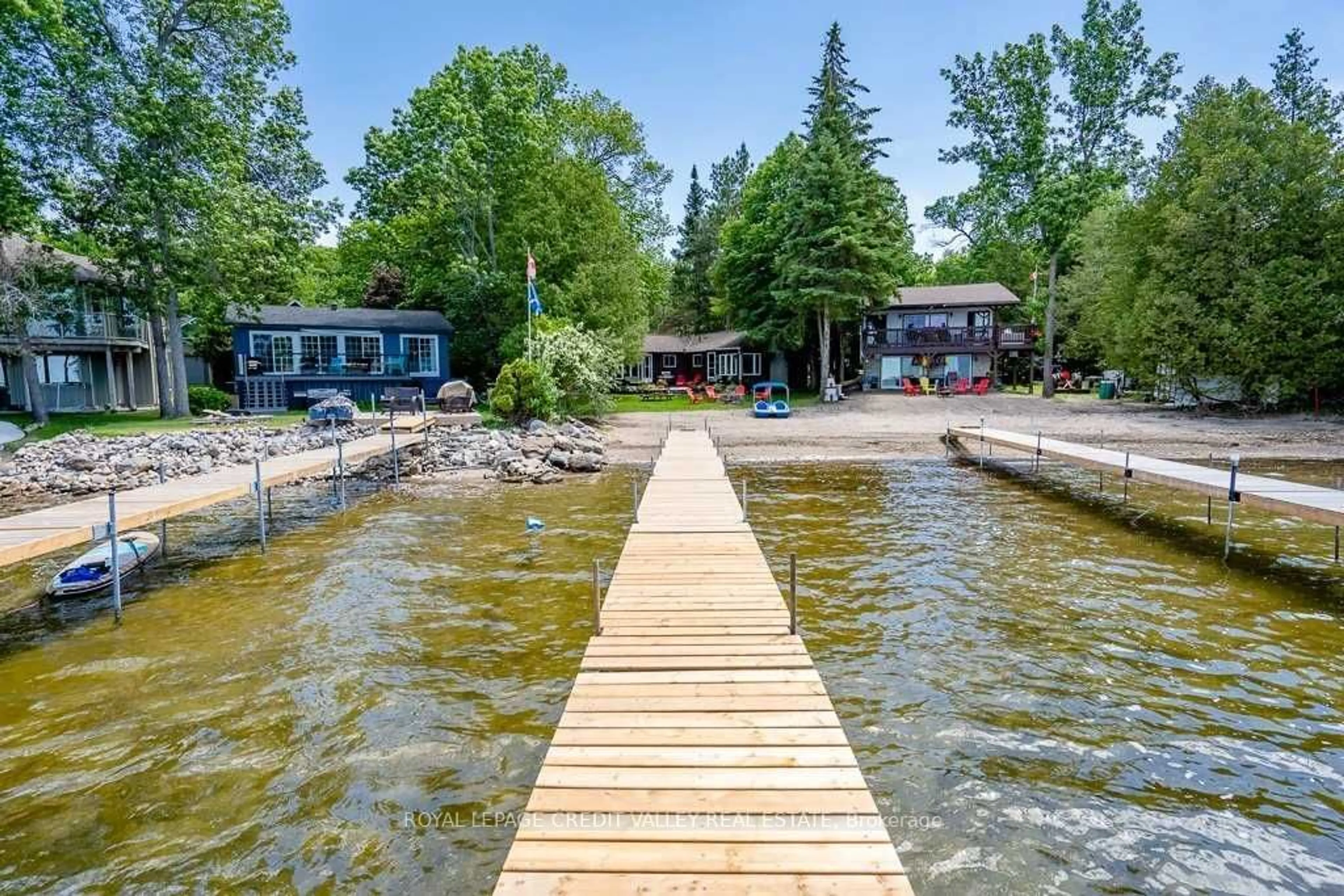 Patio, cottage for 230 Robins Point Rd, Tay Ontario L0K 2A0