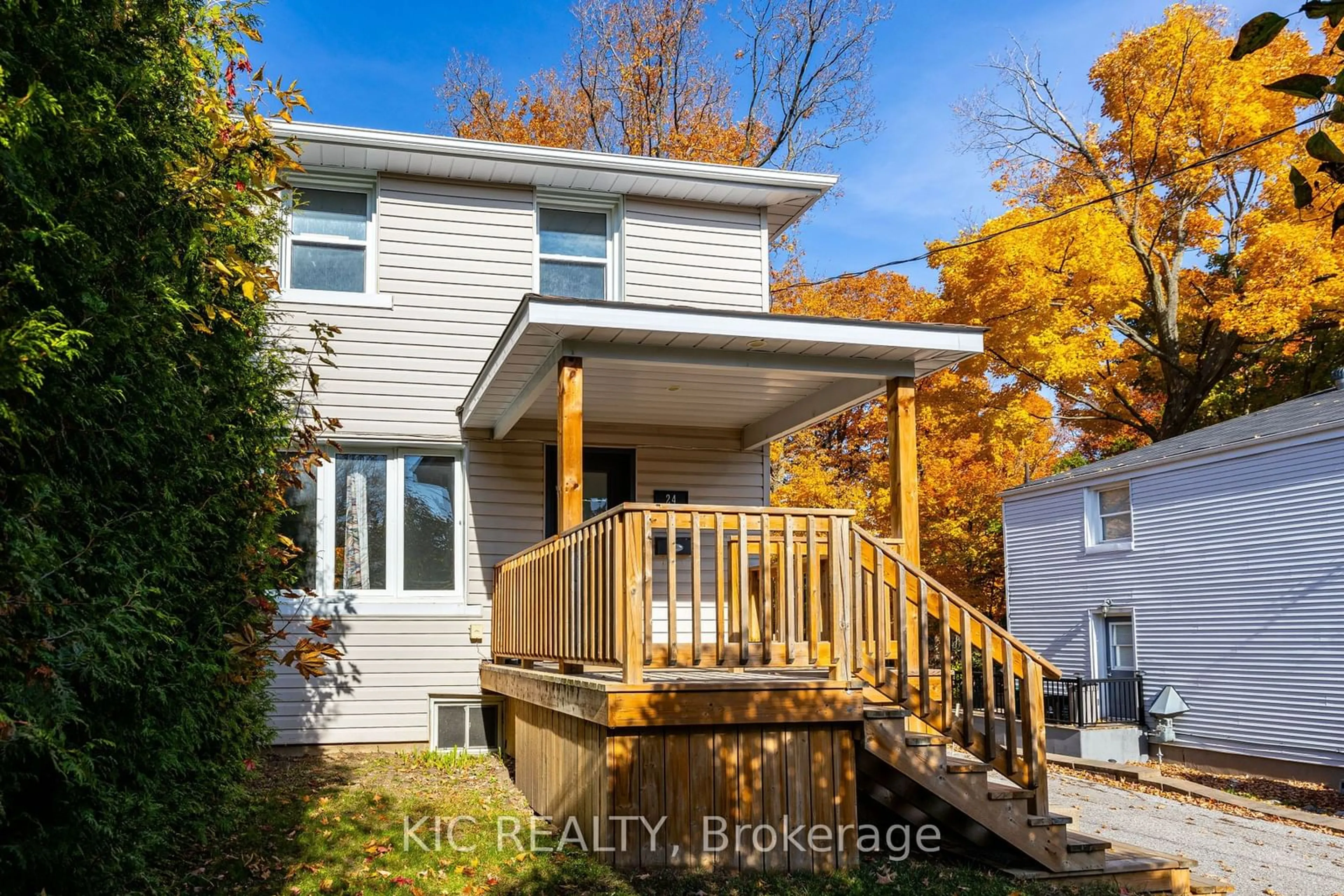 Frontside or backside of a home, cottage for 24 Sandra Dr, Orillia Ontario L3V 3G7