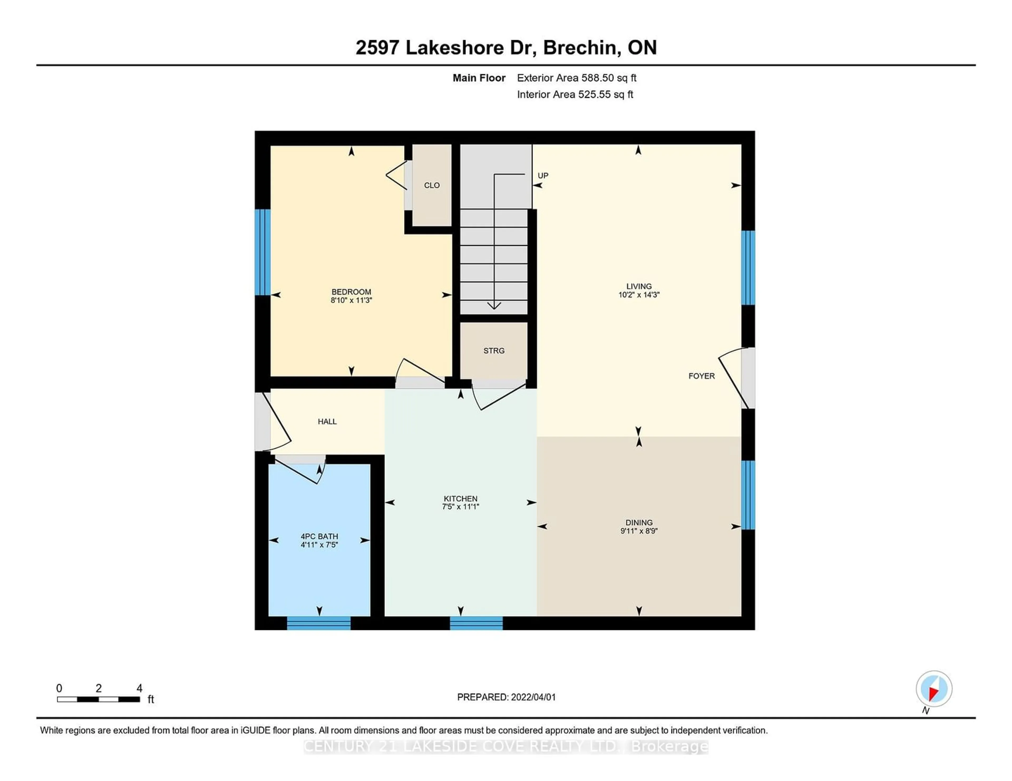 Floor plan for 2597 Lakeshore Dr, Ramara Ontario L0K 1B0