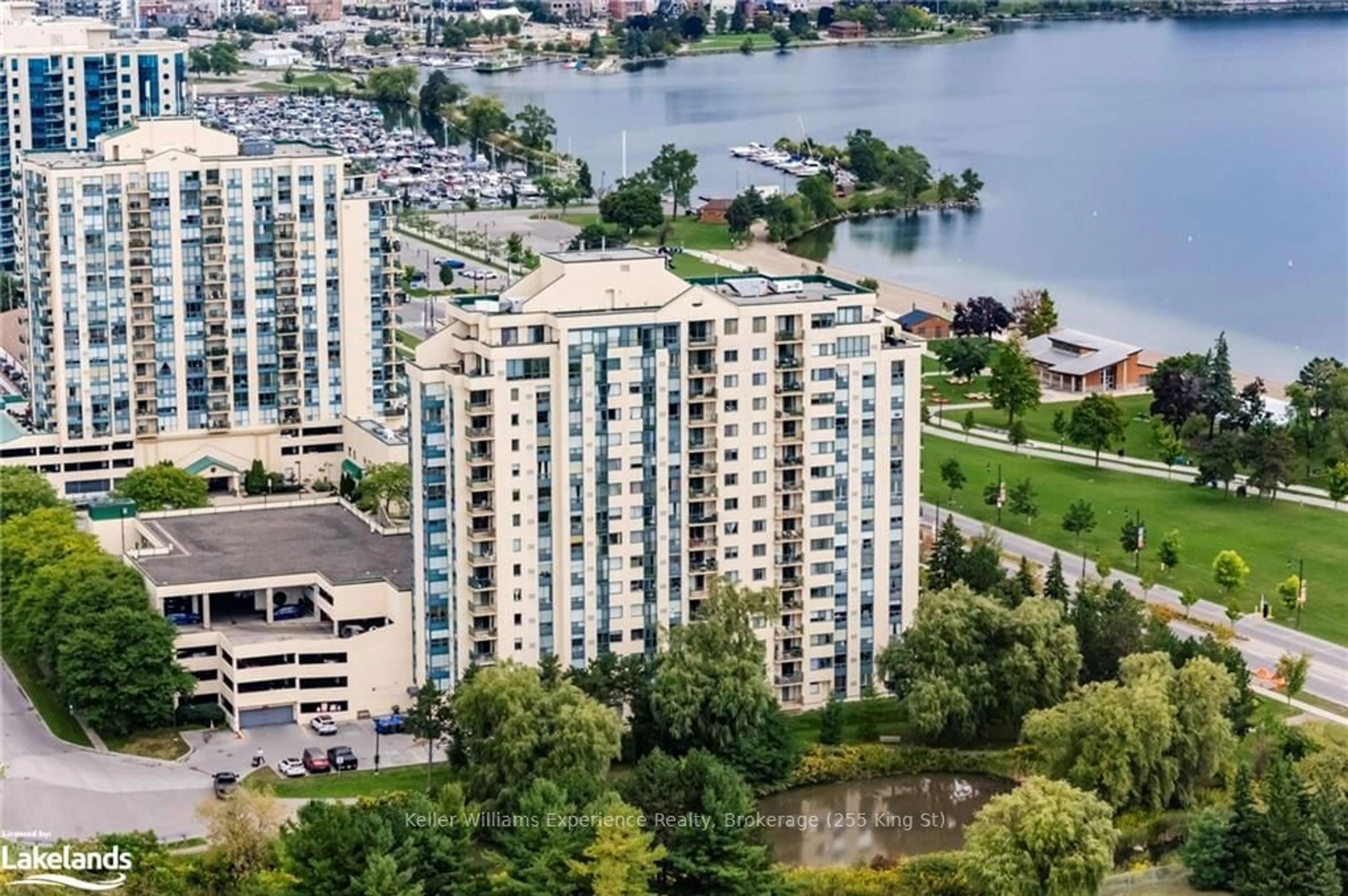 A pic from exterior of the house or condo, lake for 75 ELLEN St #608, Barrie Ontario L4N 7R6