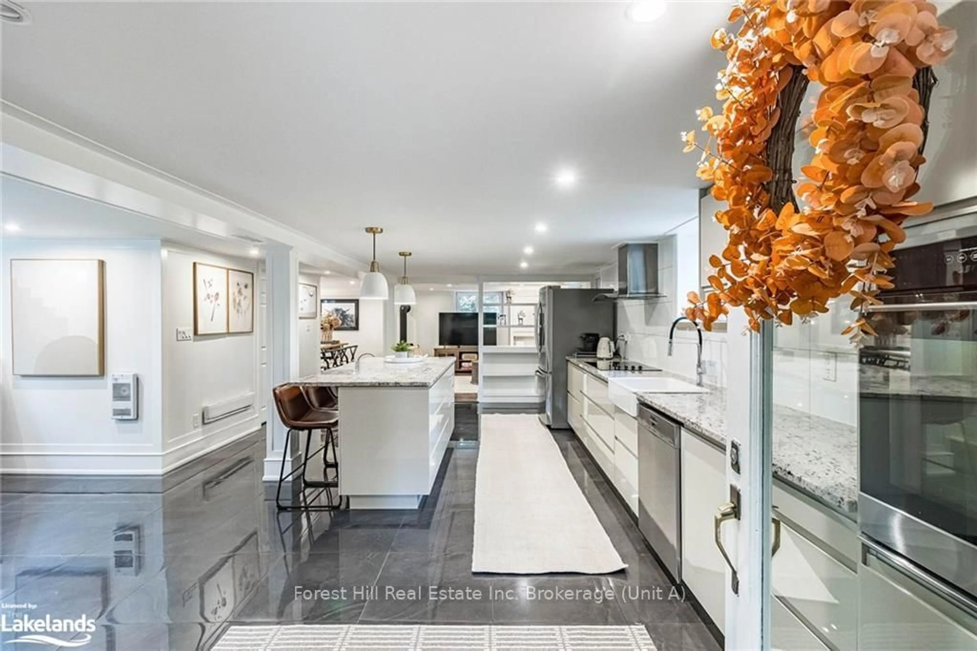 Contemporary kitchen, ceramic floors for 15 D Lane, Collingwood Ontario L9Y 0X2