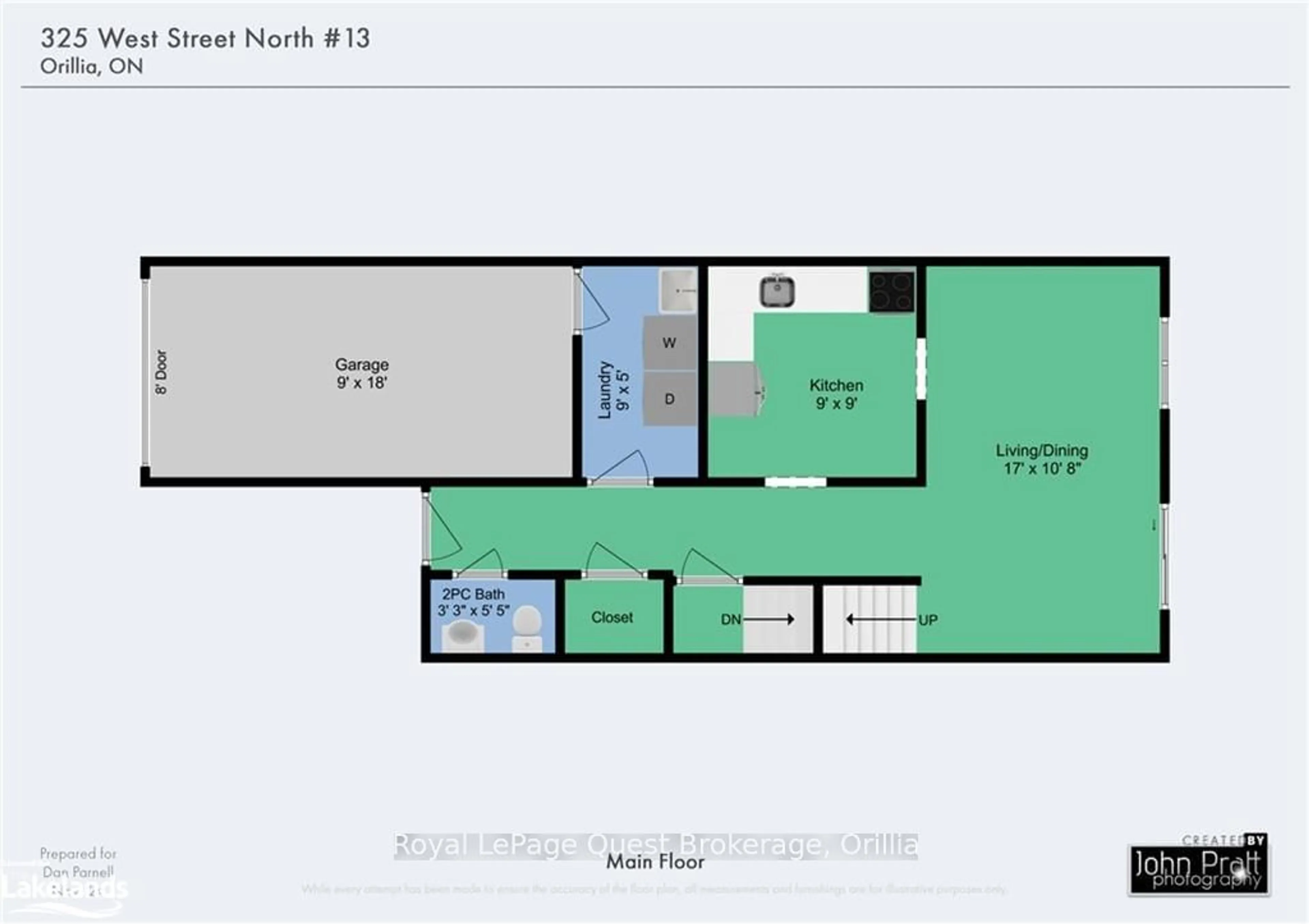 Floor plan for 325 WEST St #13, Orillia Ontario L3V 7P4