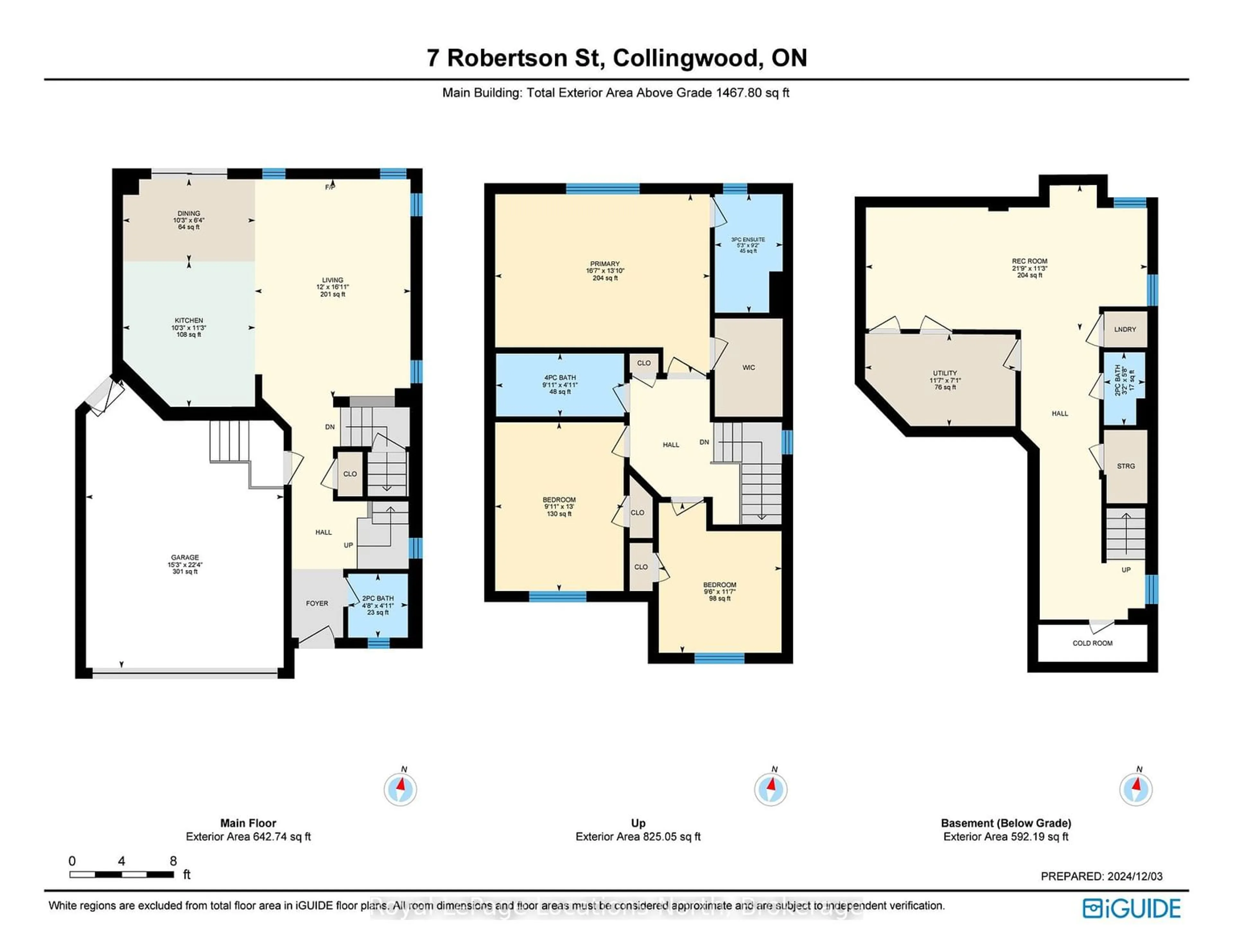 Floor plan for 7 Robertson St, Collingwood Ontario L9Y 0X1