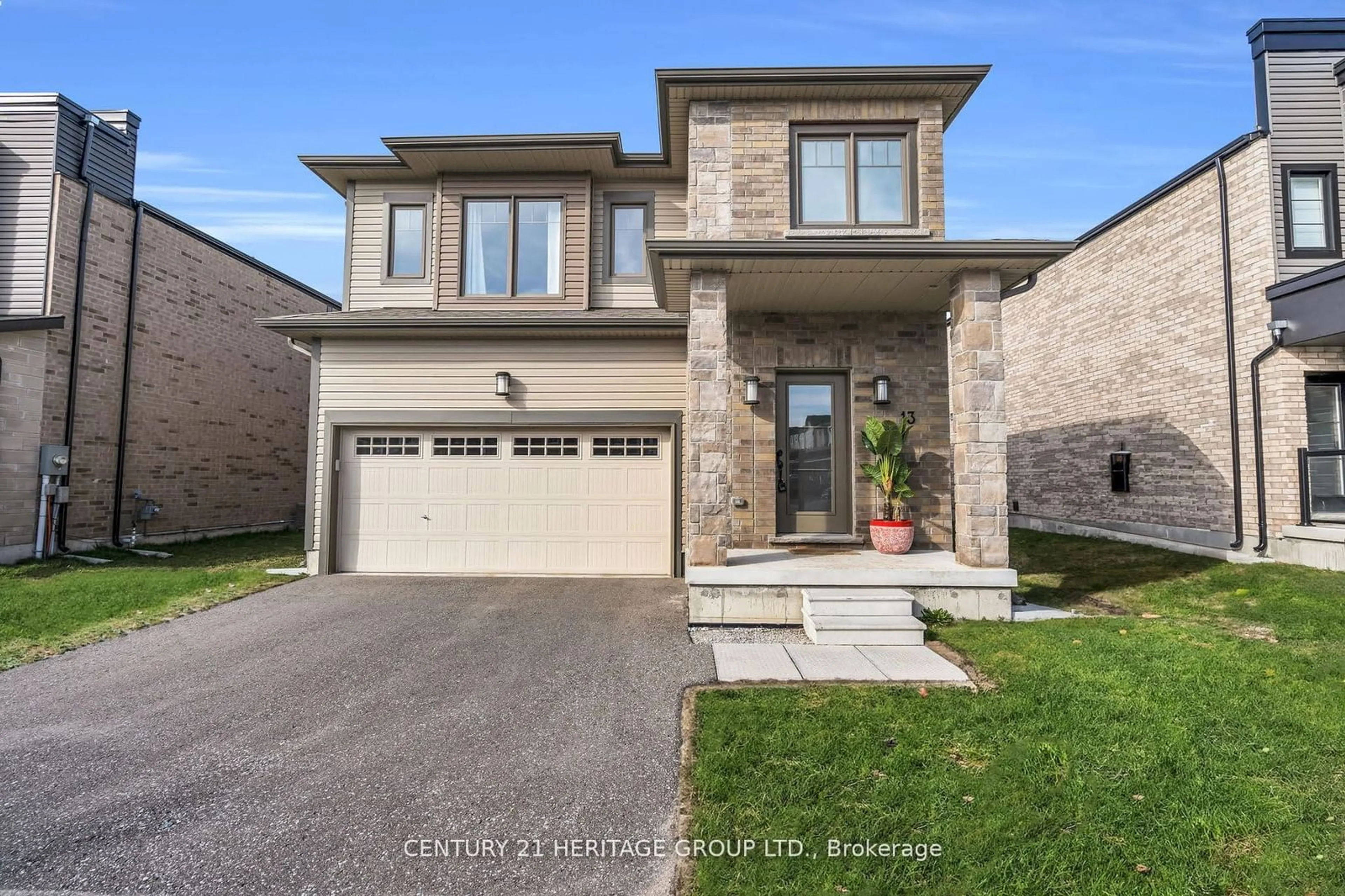 Frontside or backside of a home, the street view for 13 Mabern St, Barrie Ontario L9J 0J1