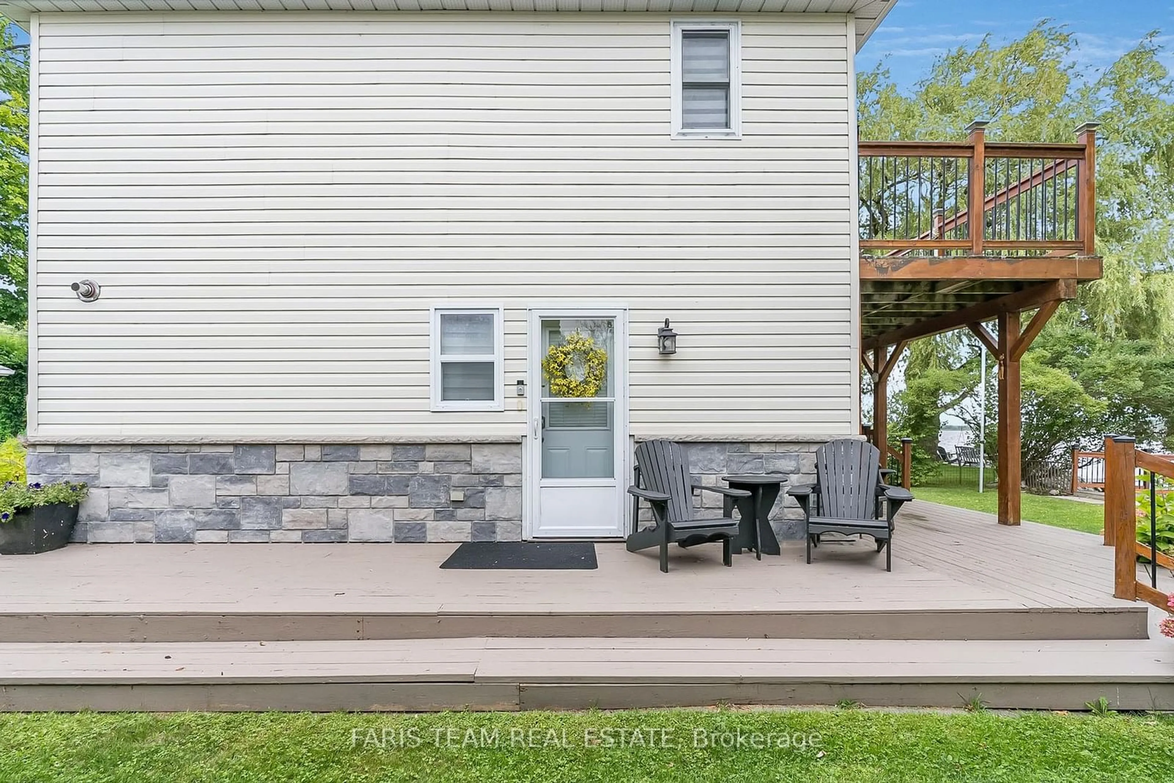 Patio, cottage for 282 Robins Point Rd, Tay Ontario L0K 2A0