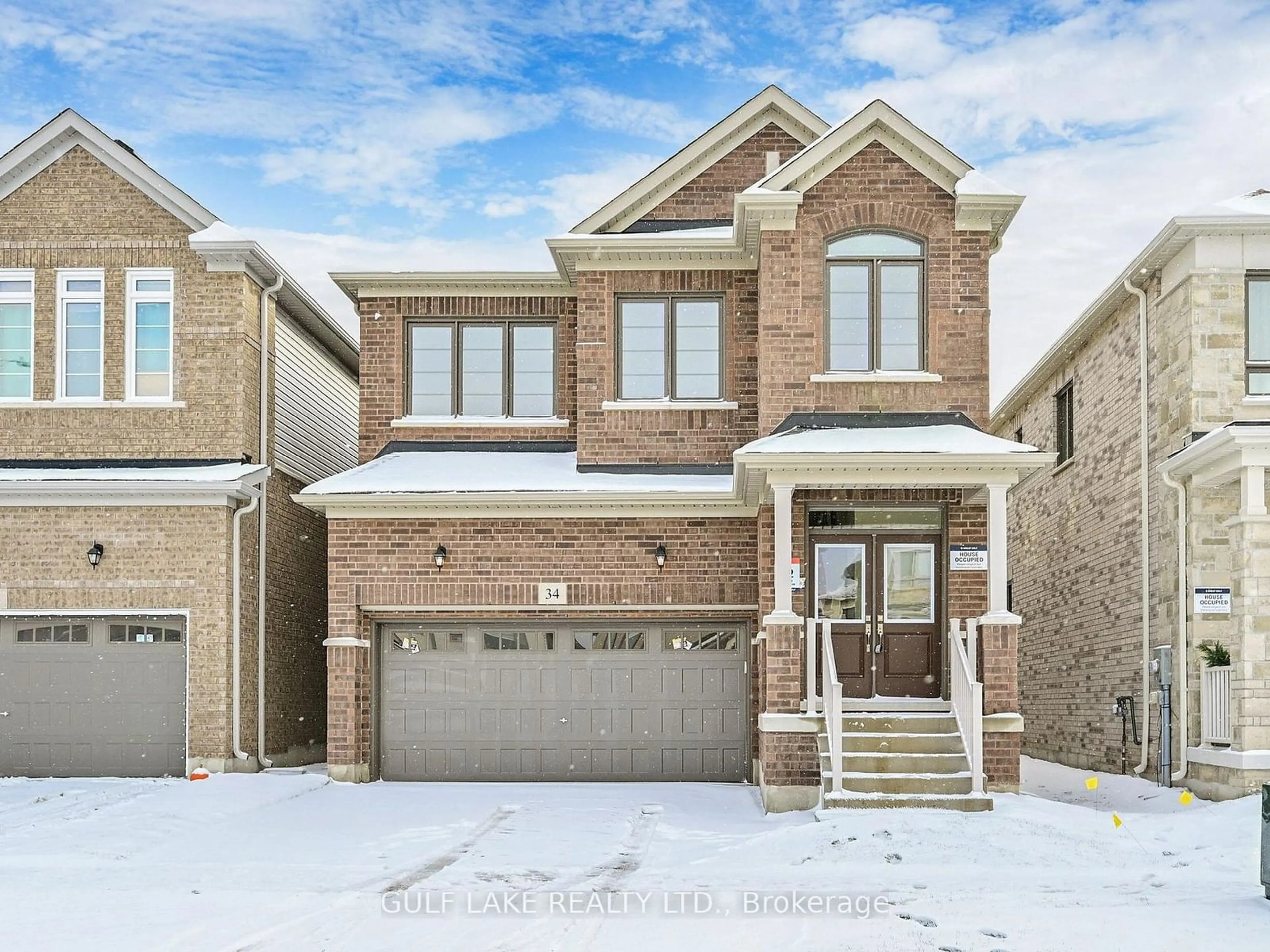 Home with brick exterior material for 34 Gemini Dr, Barrie Ontario L9J 0C1