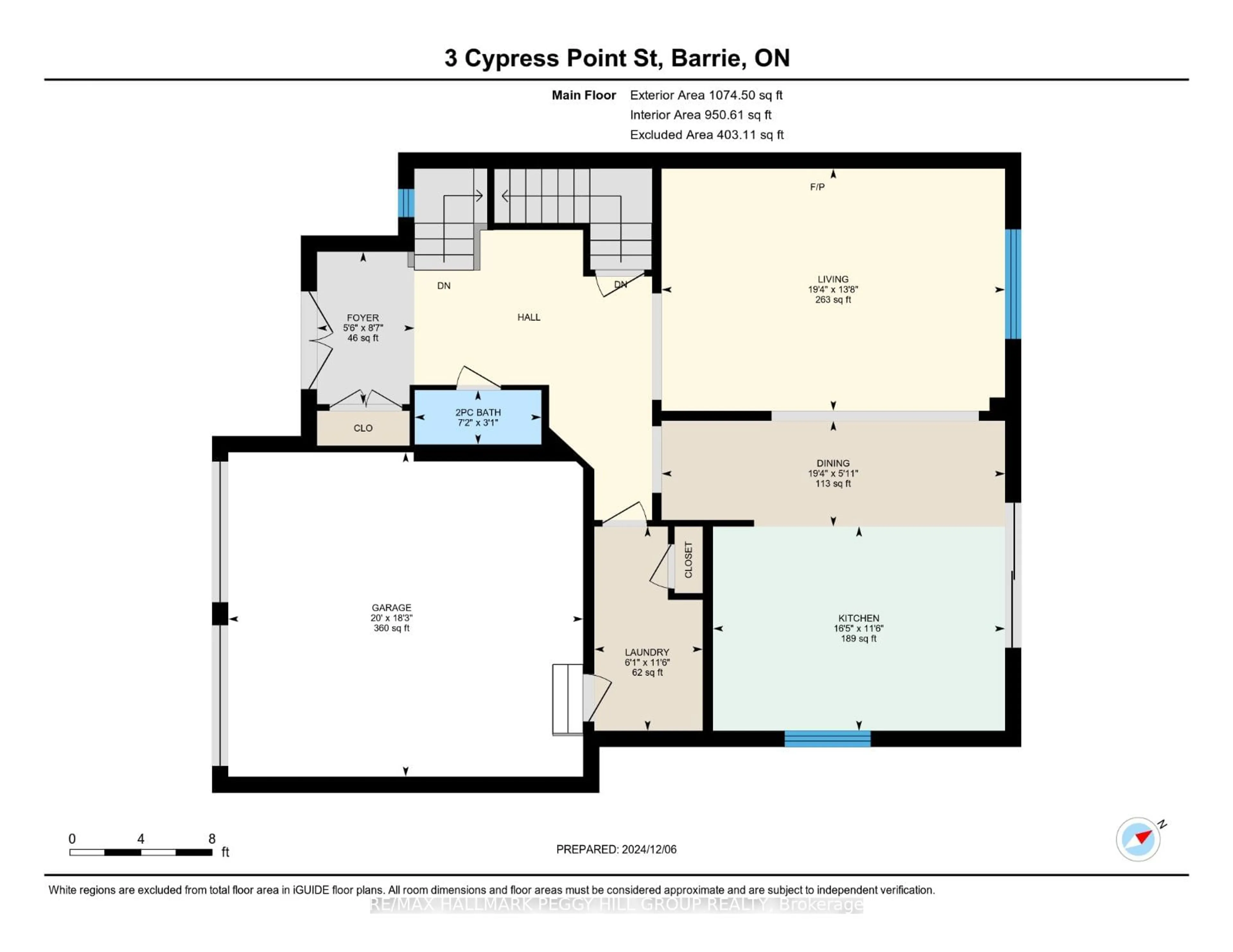 Floor plan for 3 Cypress Point St, Barrie Ontario L4N 6J9