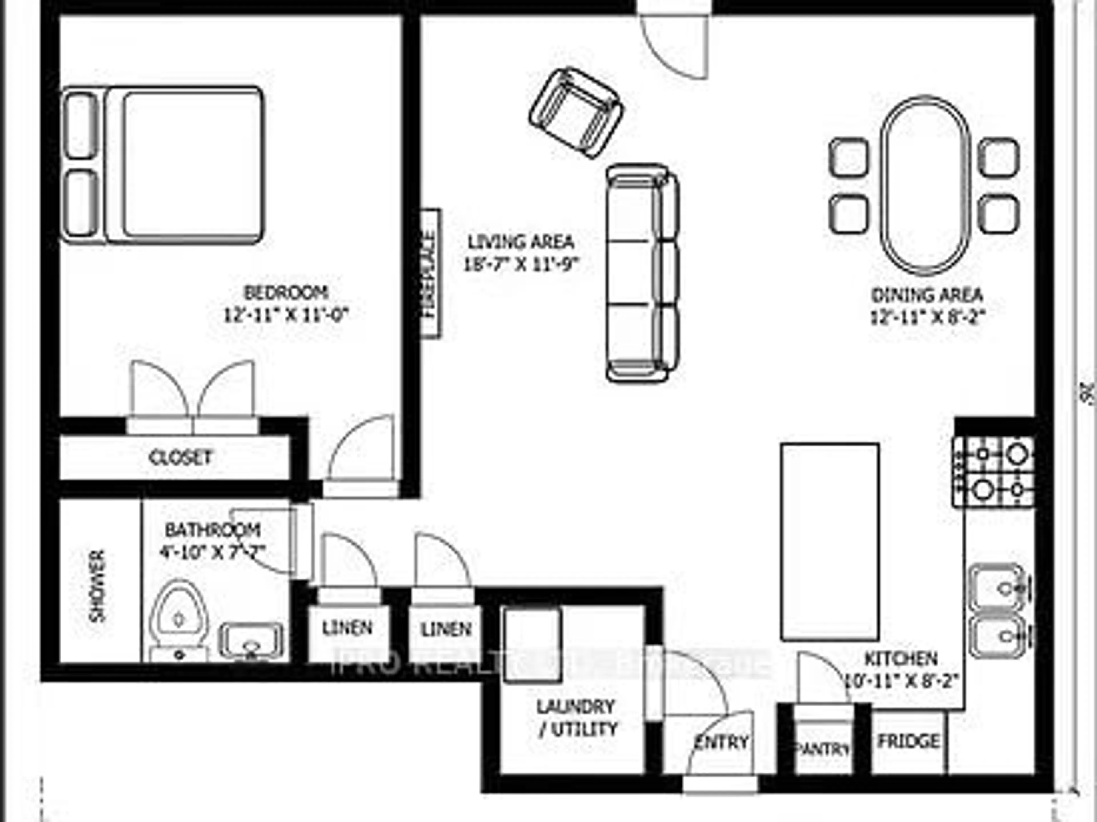 Floor plan for 173 Eighth St #301, Collingwood Ontario L9Y 2C9