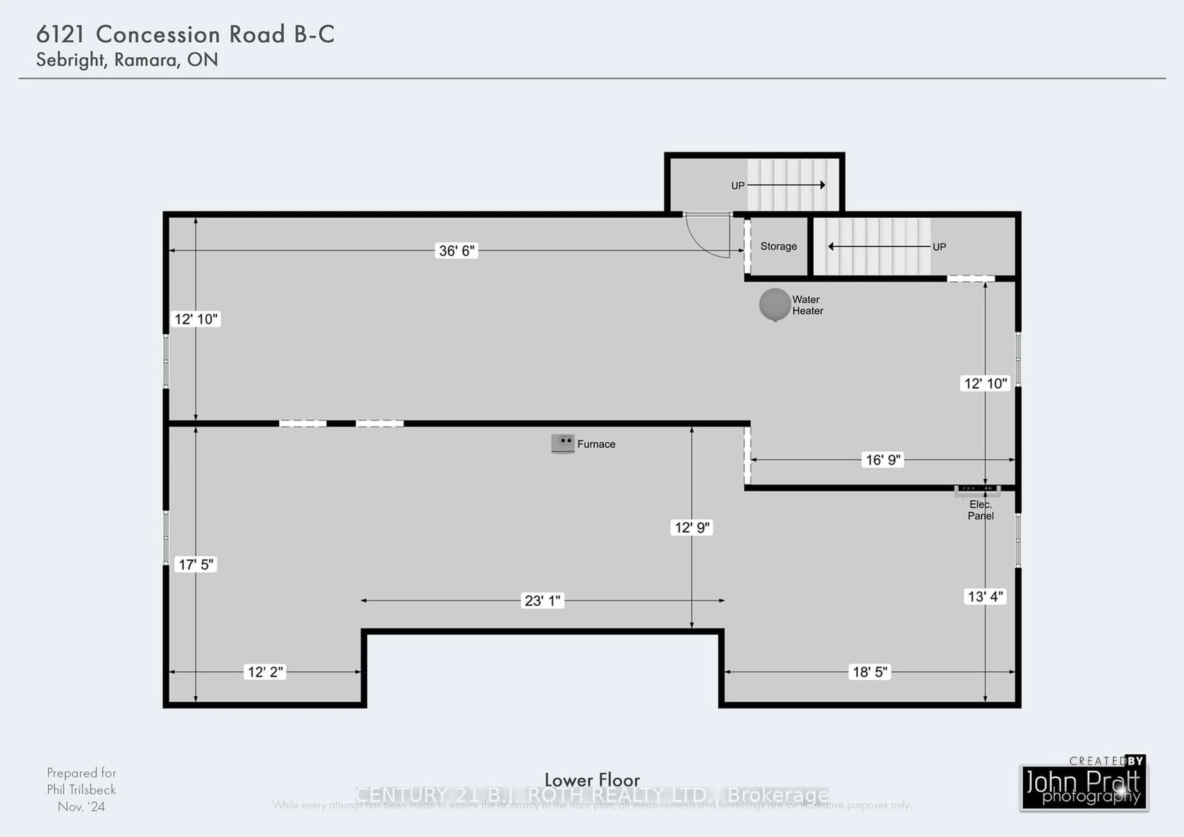 Floor plan for 6121 Concession B C Rd, Ramara Ontario L3V 0L7