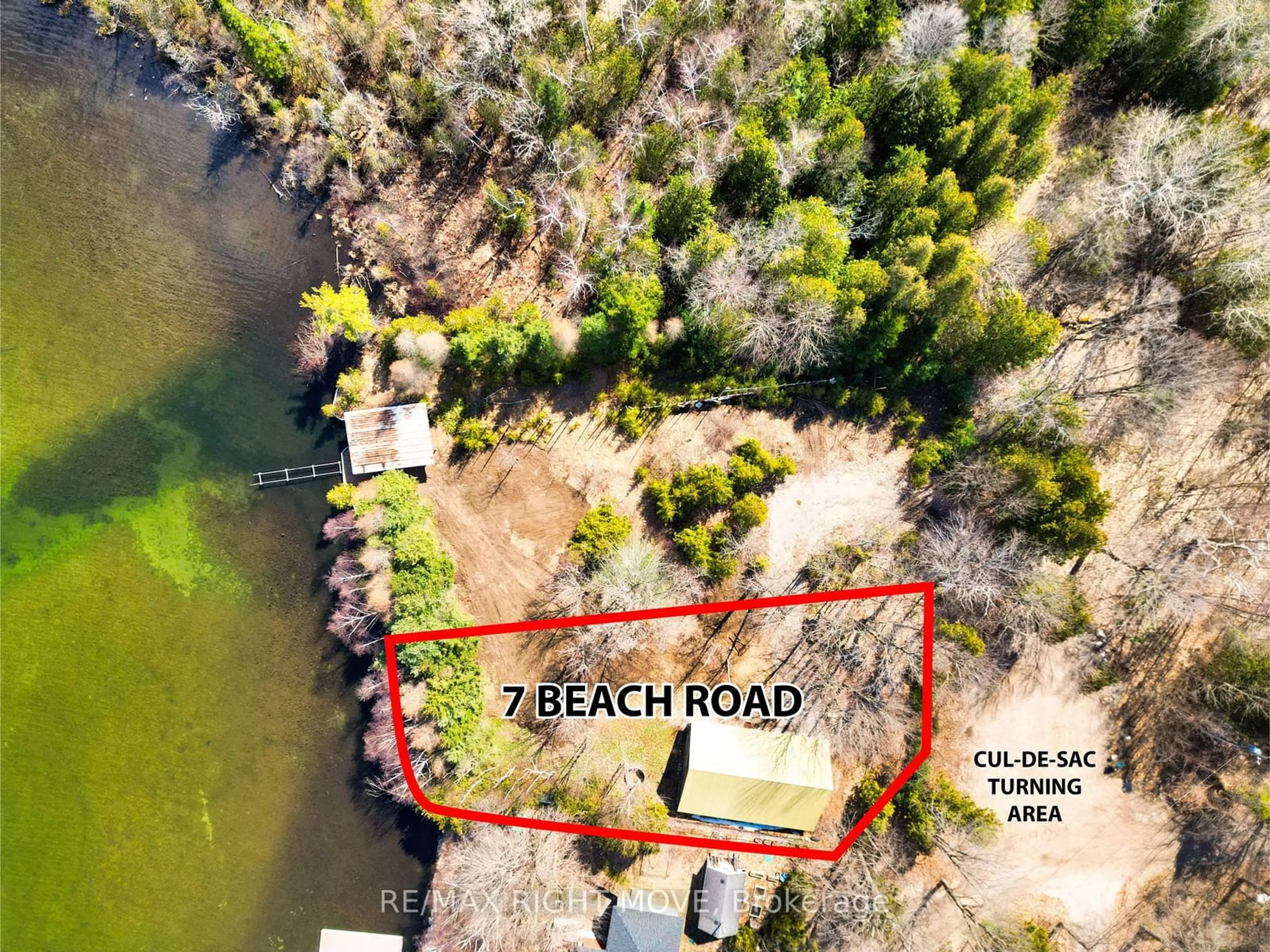 A pic from outside/outdoor area/front of a property/back of a property/a pic from drone, water/lake/river/ocean view for 7 Beach Rd, Oro-Medonte Ontario L3V 0R9