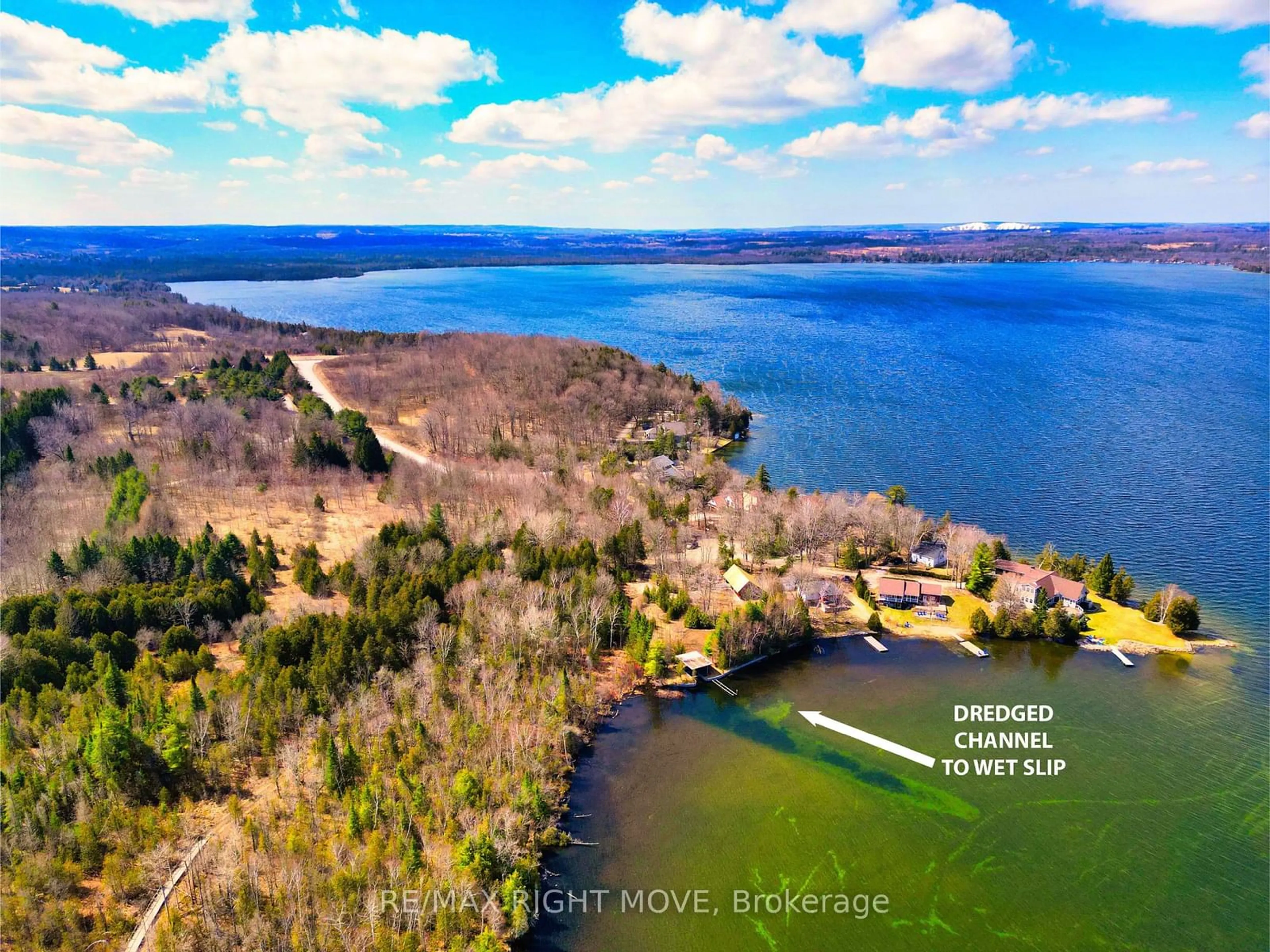 A pic from outside/outdoor area/front of a property/back of a property/a pic from drone, water/lake/river/ocean view for 9 Beach Rd, Oro-Medonte Ontario L3V 0R9