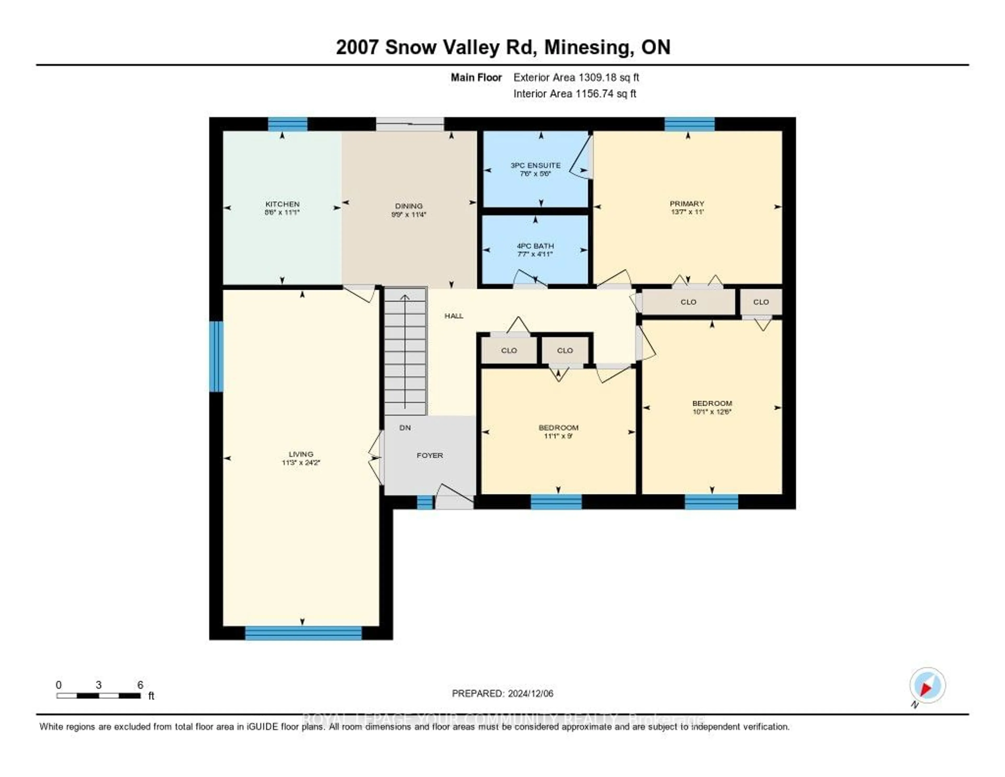 Floor plan for 2007 Snow Valley Rd, Springwater Ontario L9X 0H3